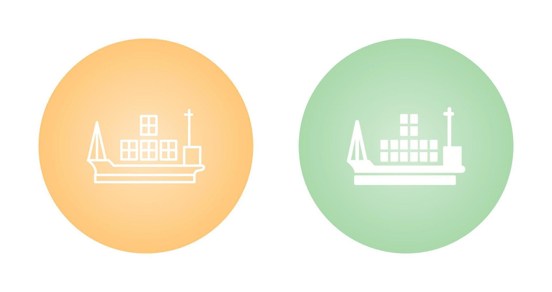 Cargo Ship Vector Icon