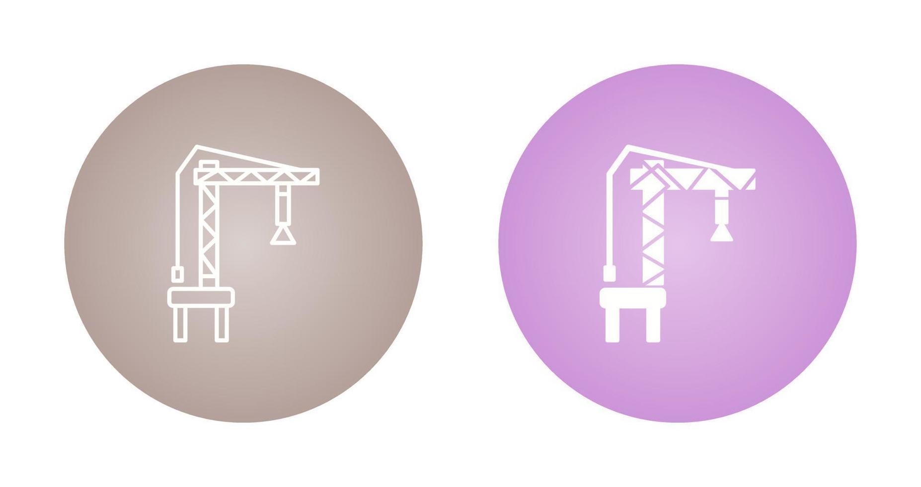 Harbor Crane Vector Icon
