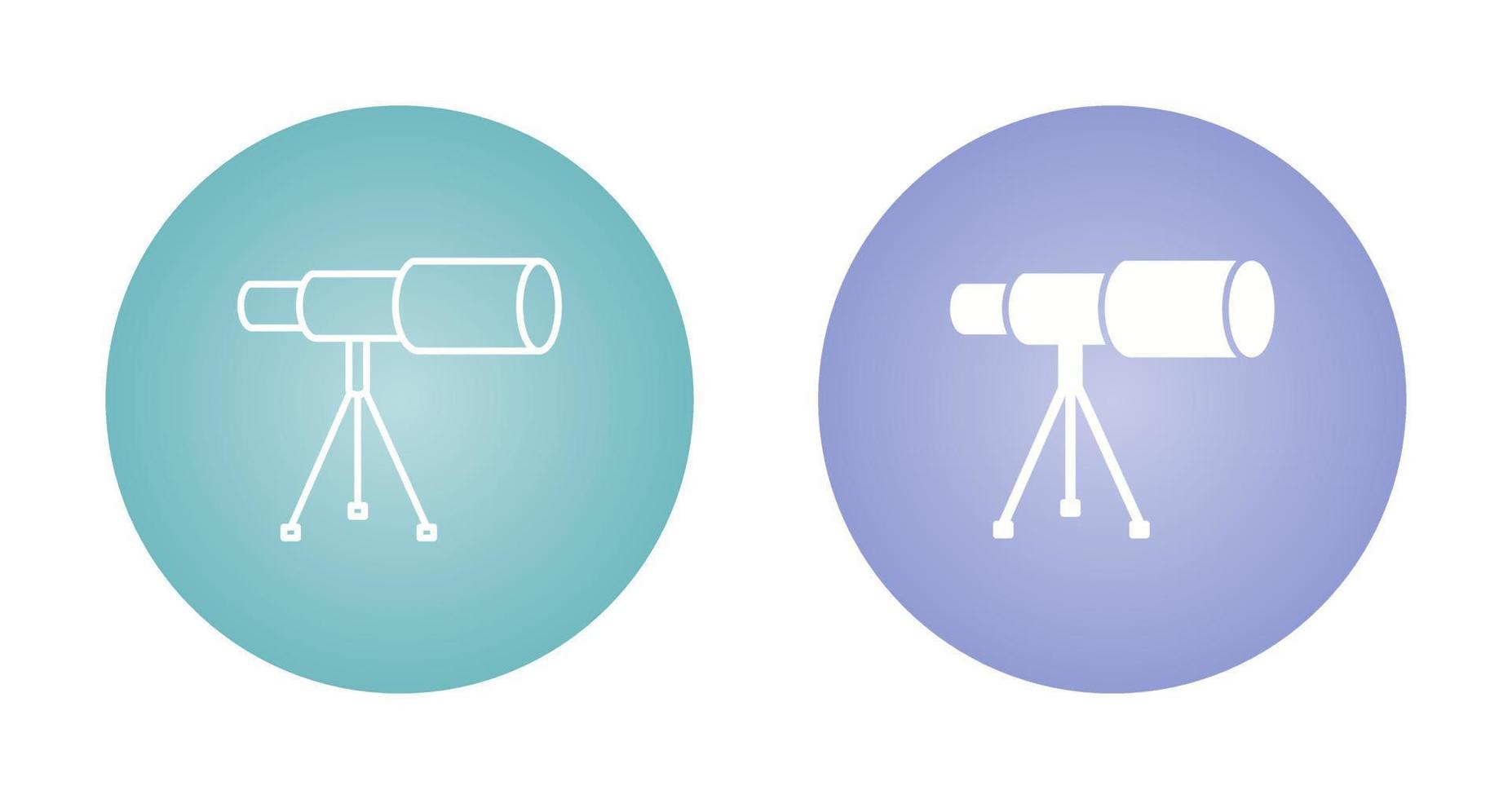 Telescope on Stand Vector Icon