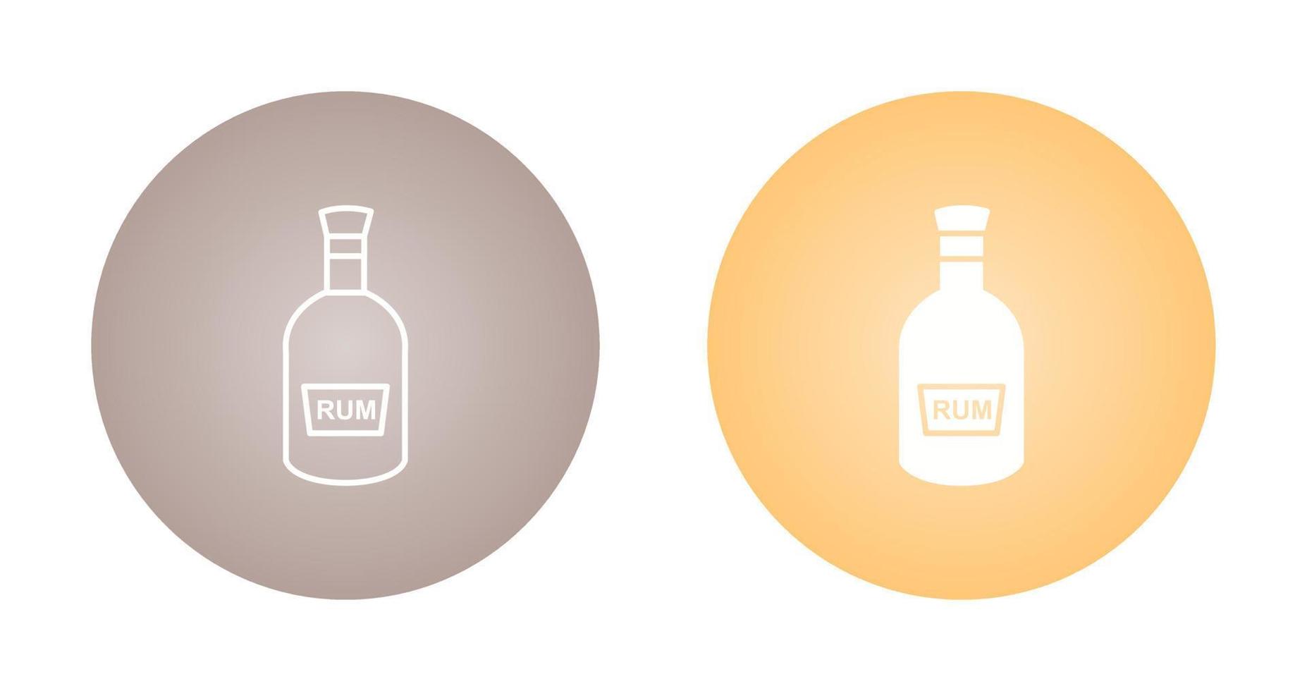 Bottle of Rum Vector Icon