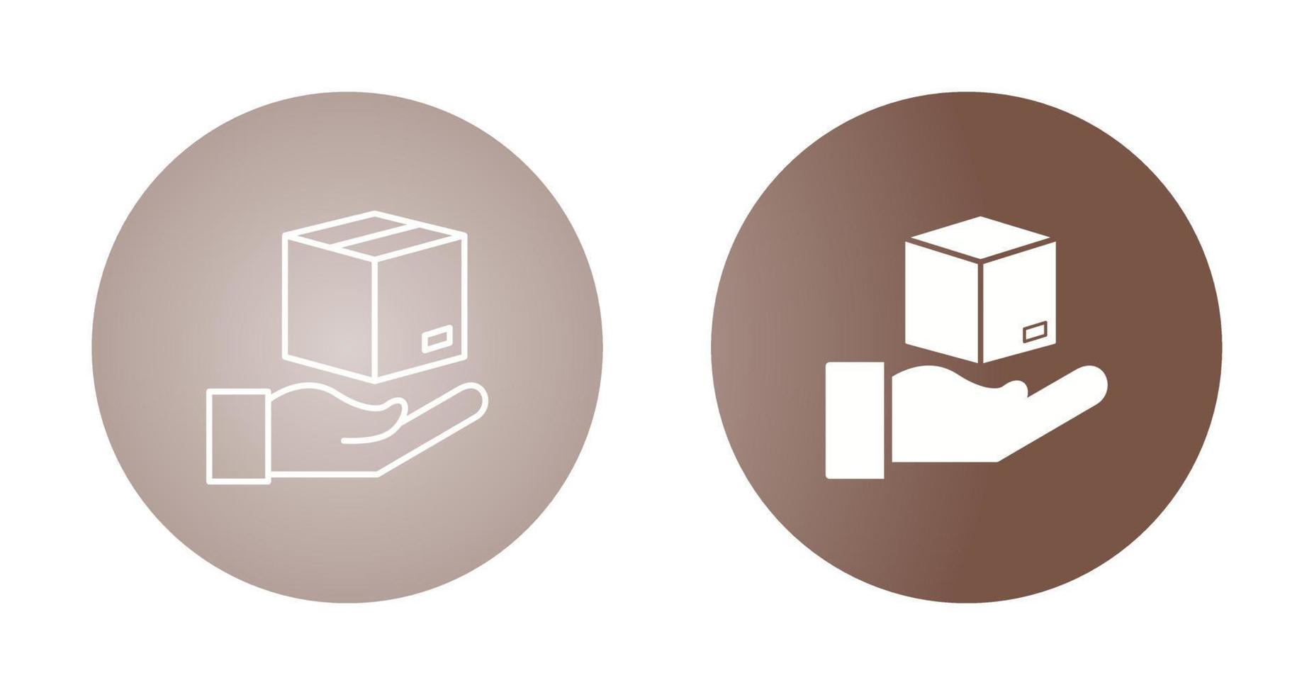 Hand Over Package Vector Icon