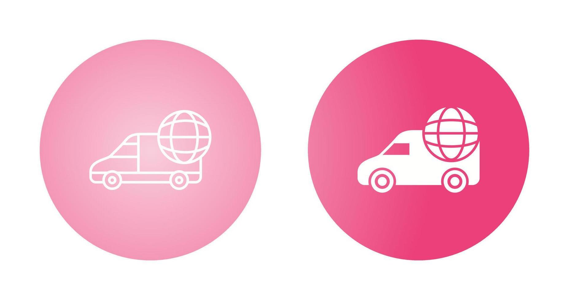 Global Delivery Vector Icon