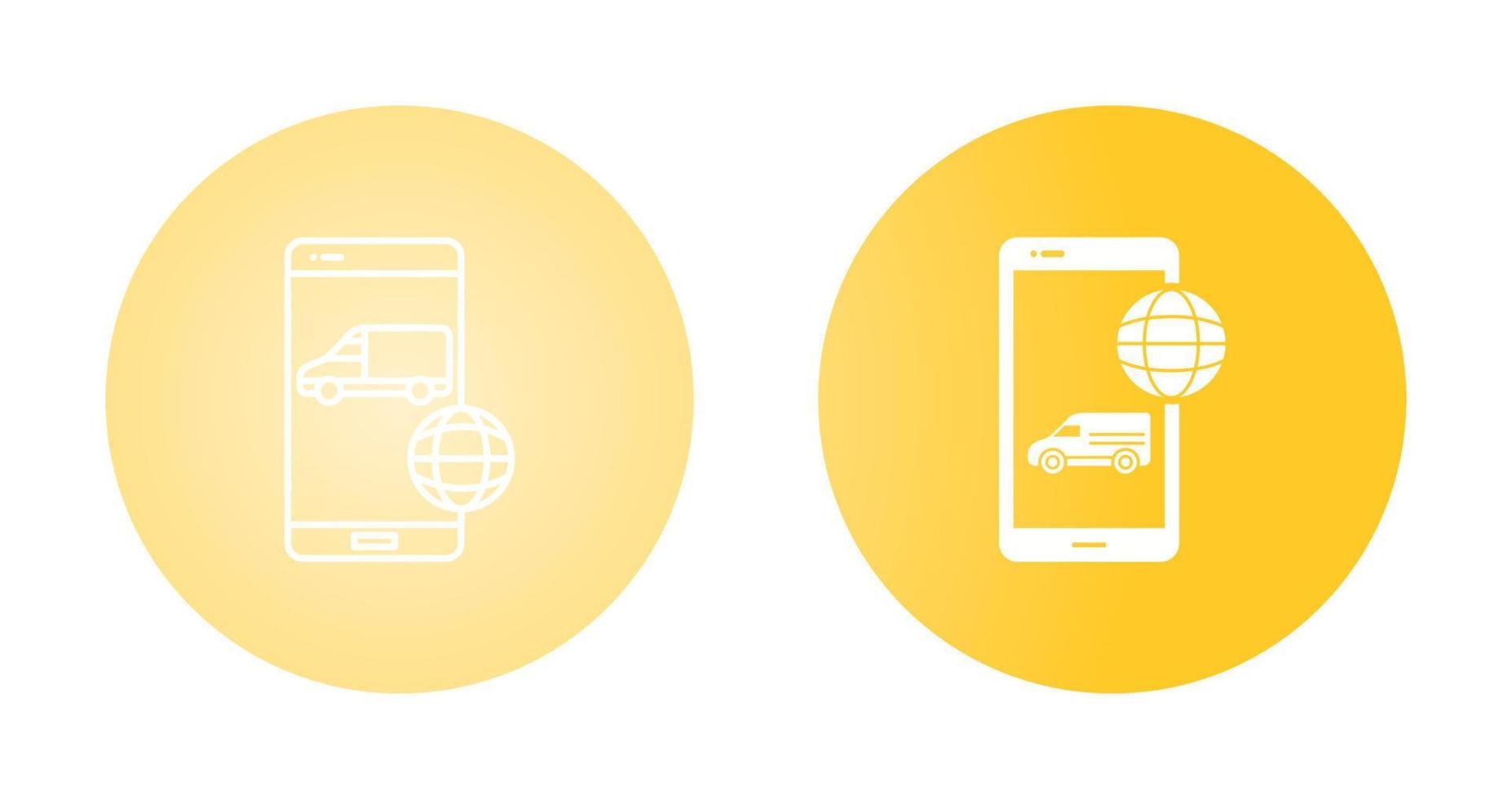 Online Logistics Vector Icon