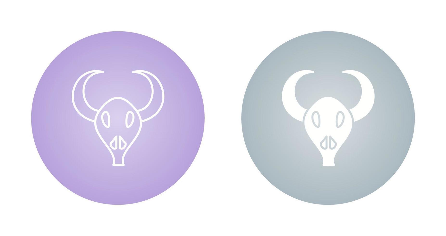 Bull Horns Vector Icon