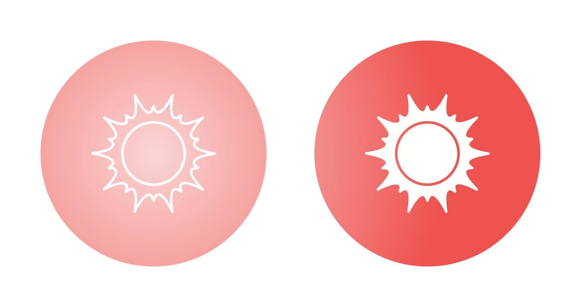 icono de vector de sol