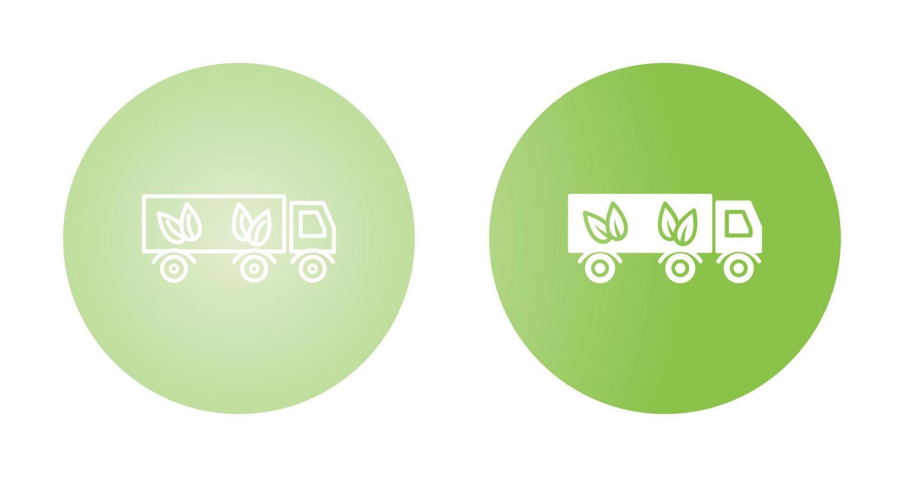 Eco friendly Truck Vector Icon