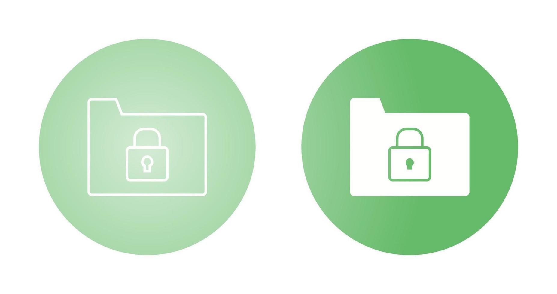 Secure Folder Vector Icon