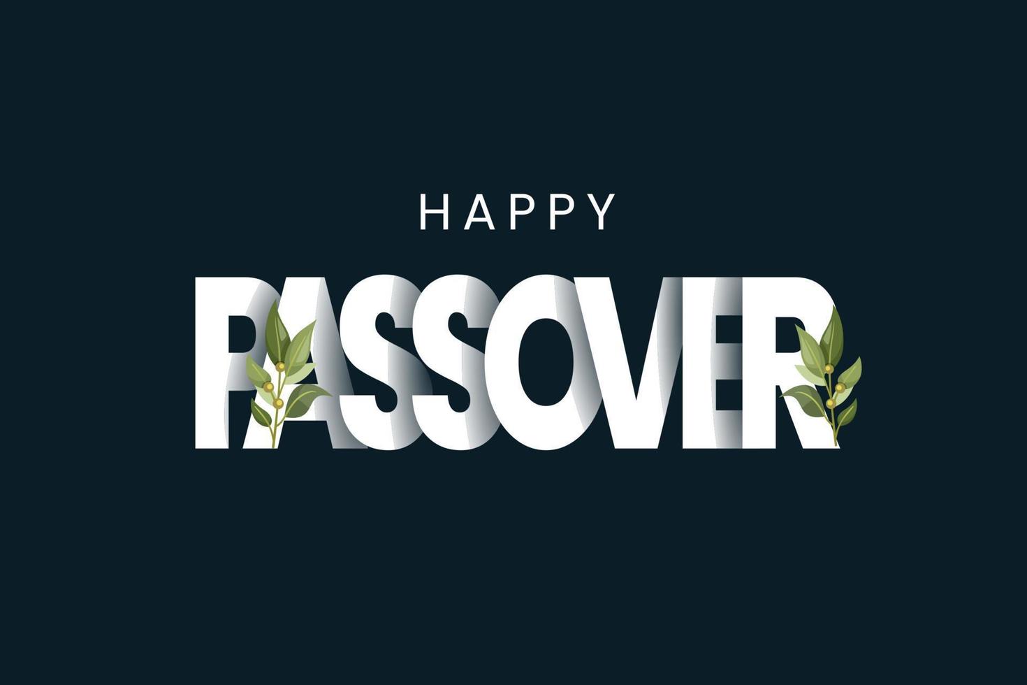 Happy Passover greeting card. Seder pesach invitation, greeting card template or holiday flyer. vector