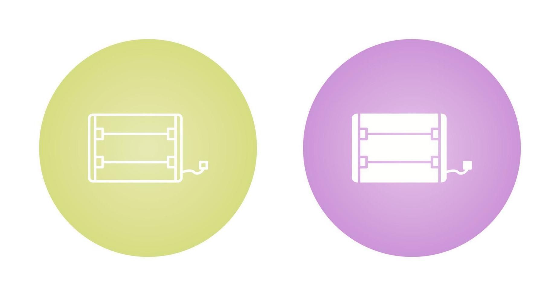 icono de vector de calentador eléctrico