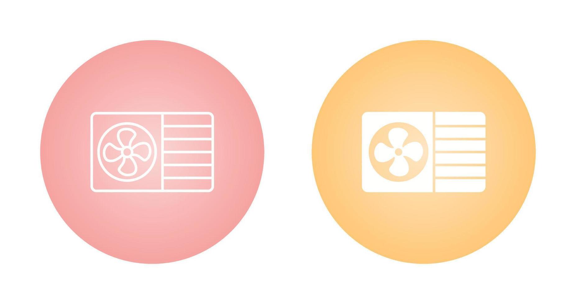 AC Window Unit Vector Icon