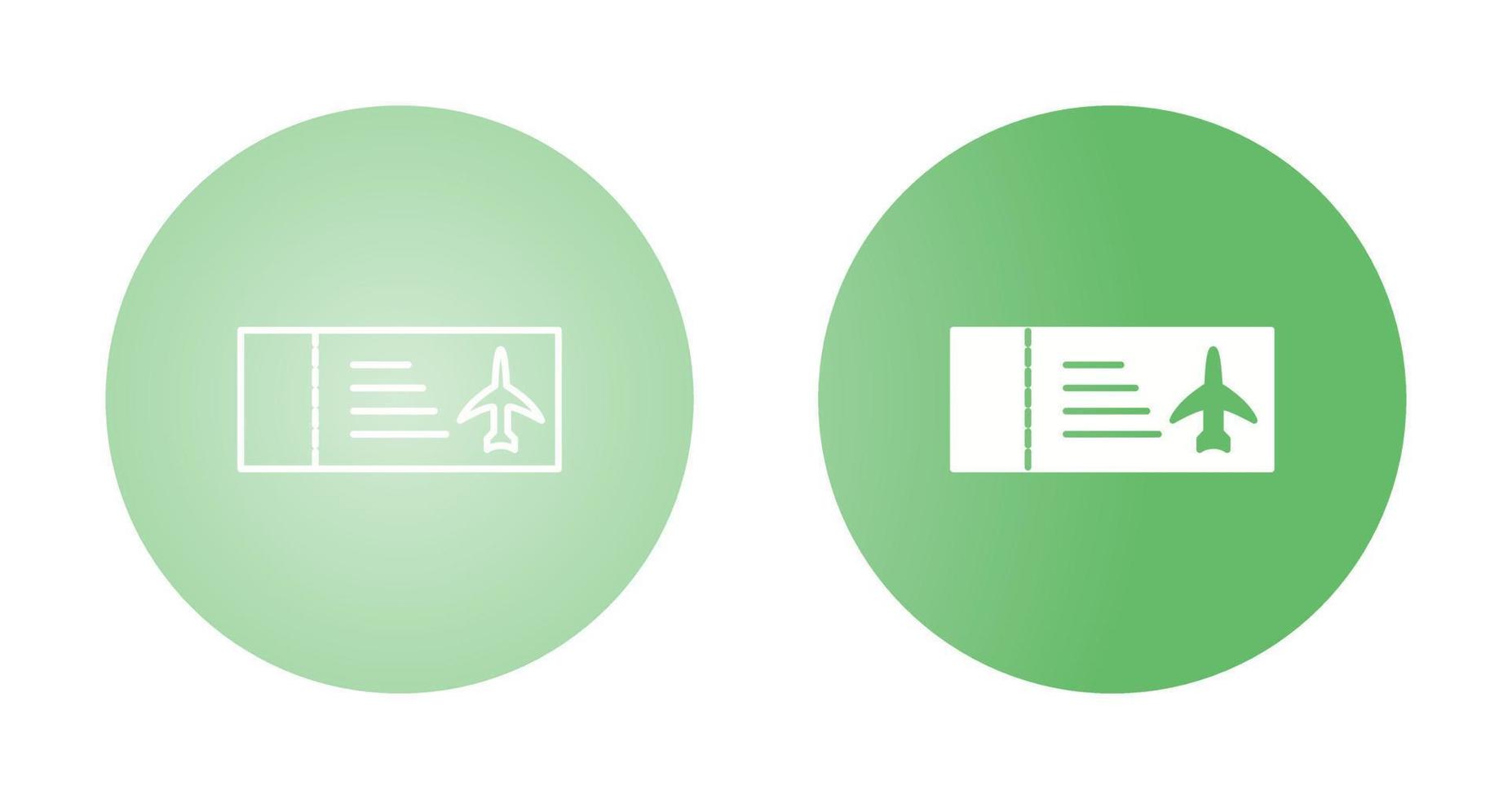 Plane Tickets Vector Icon