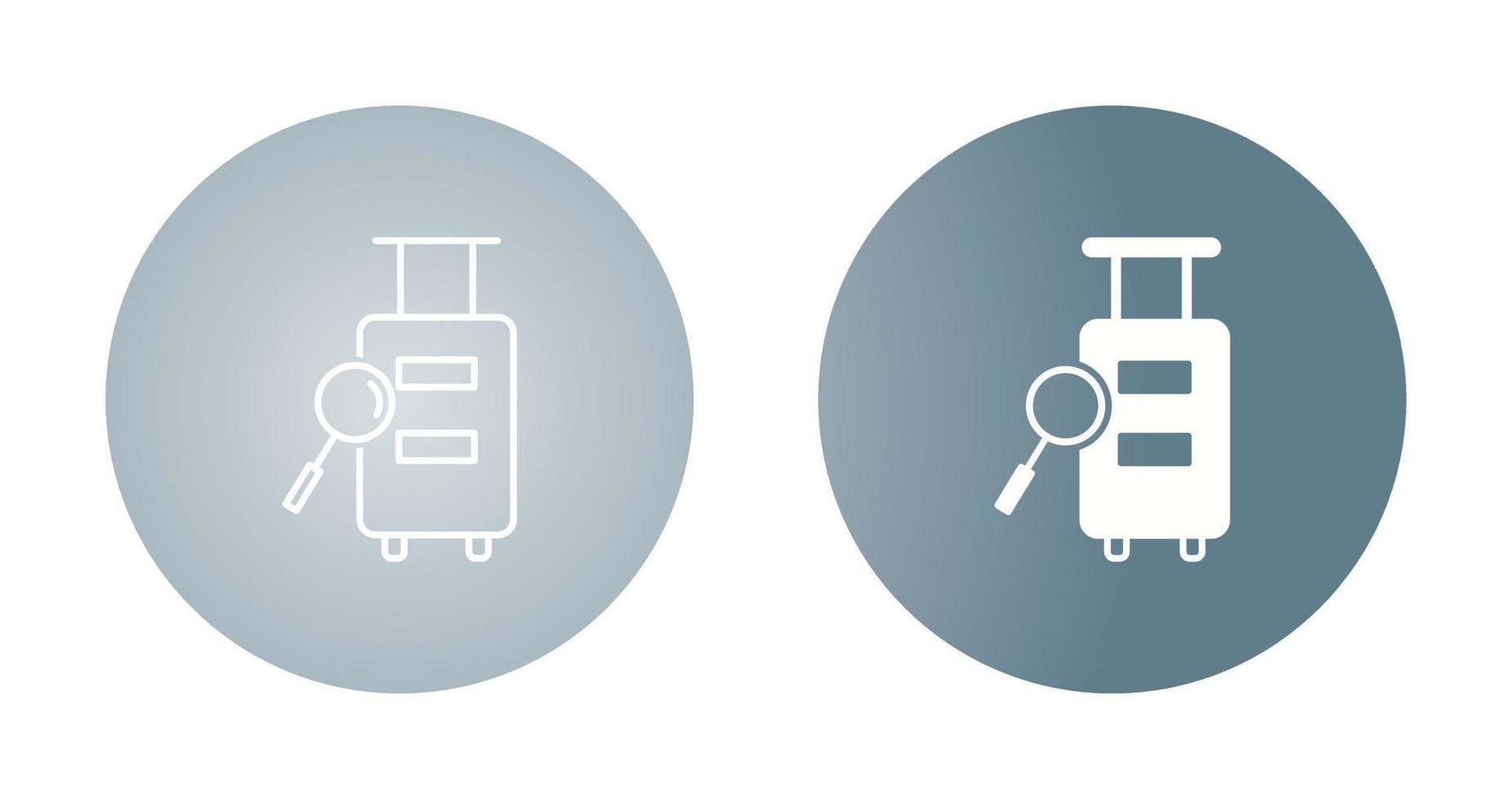 Luggage Inspection Vector Icon