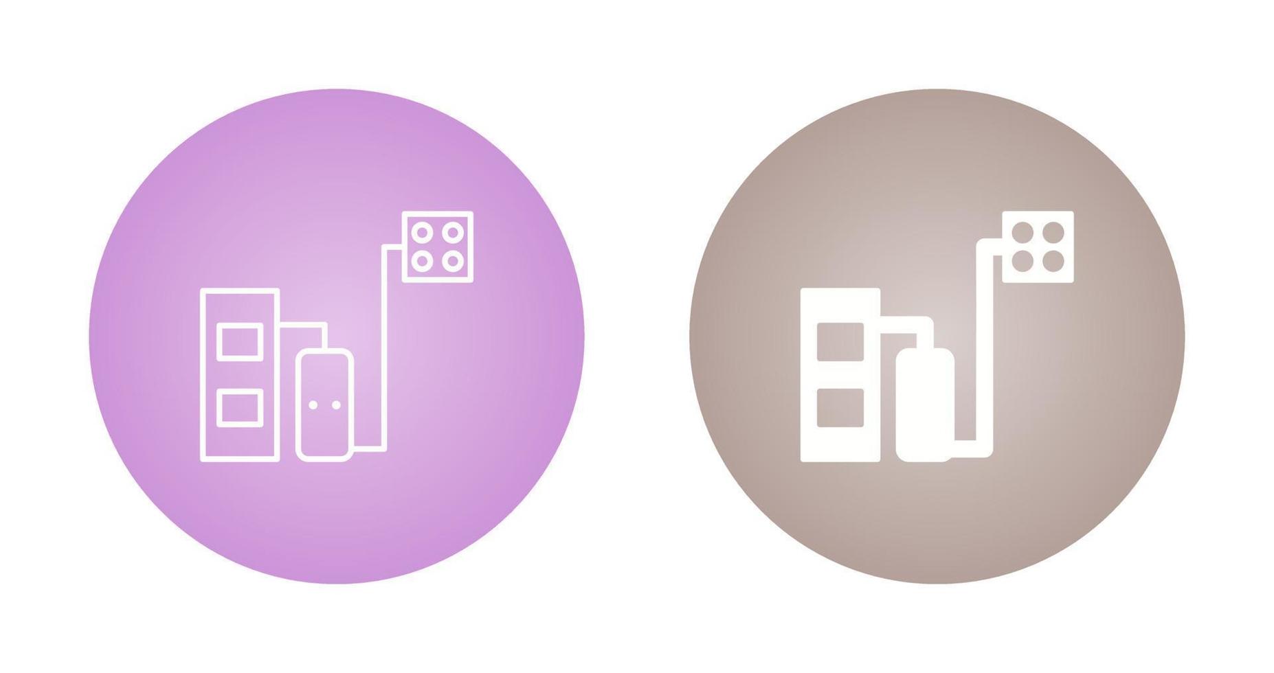Solid Fuel Boiler Vector Icon