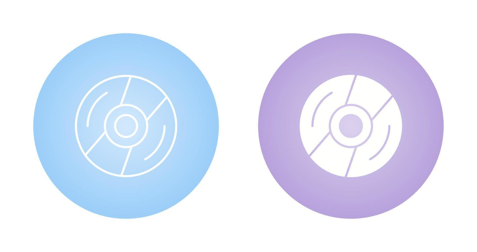 icono de vector de disco compacto