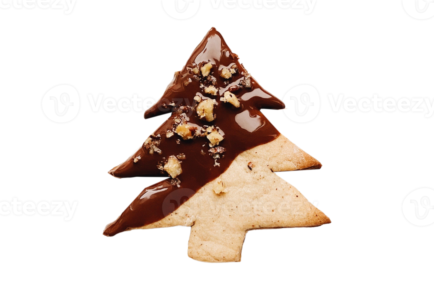 baumförmig Weihnachten Plätzchen isoliert auf ein transparent ...