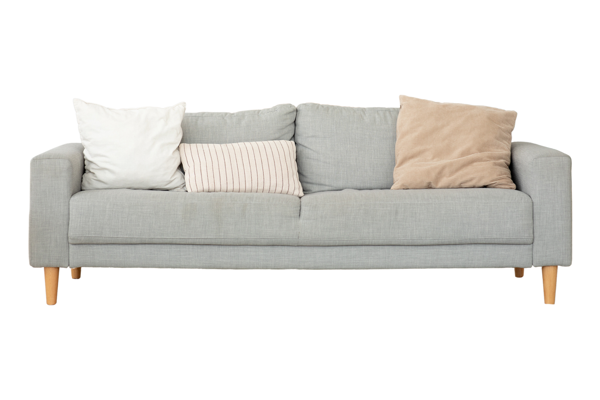 Gray sofa isolated on a transparent background 22219016 PNG