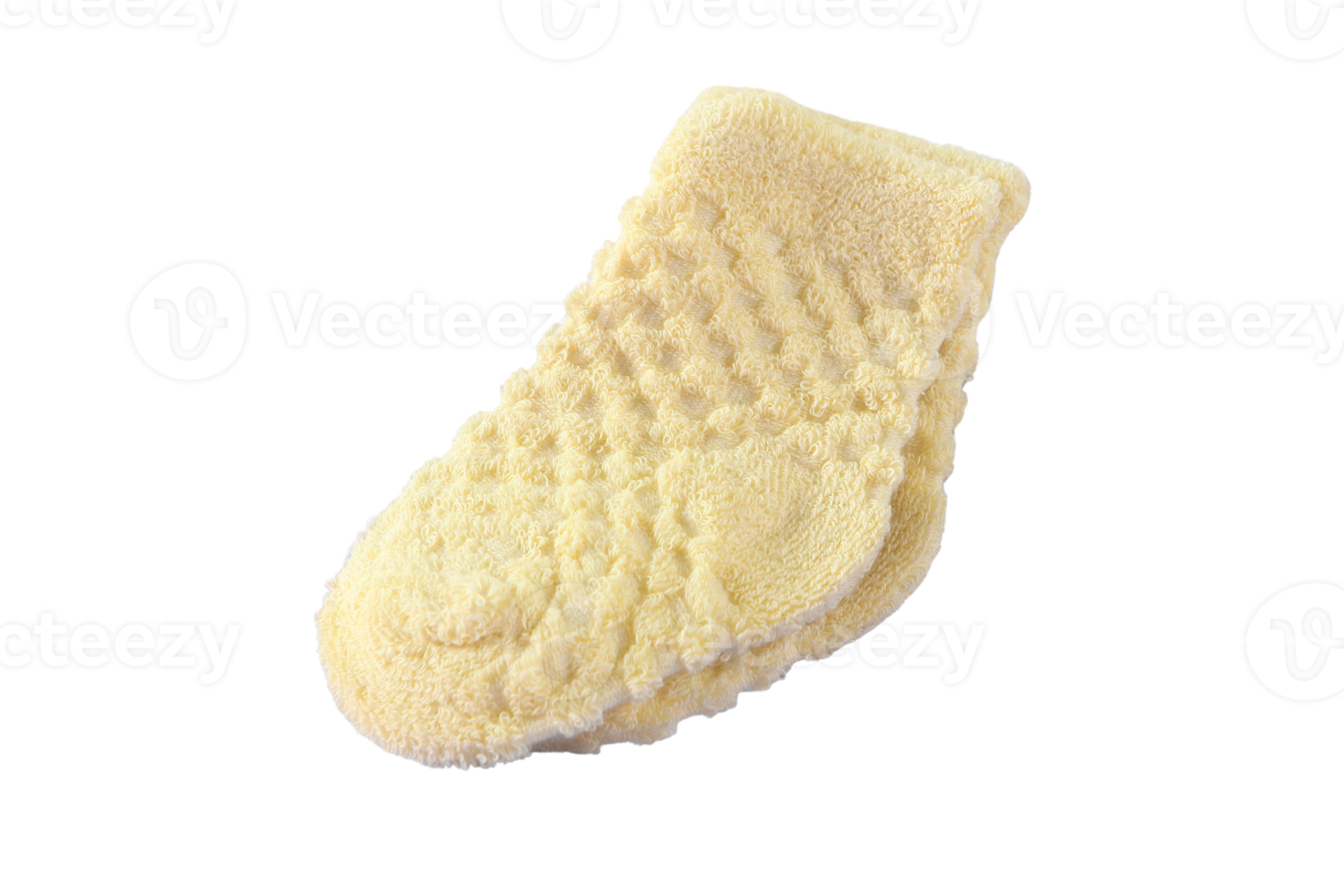 Beige baby socks isolated on a transparent background png