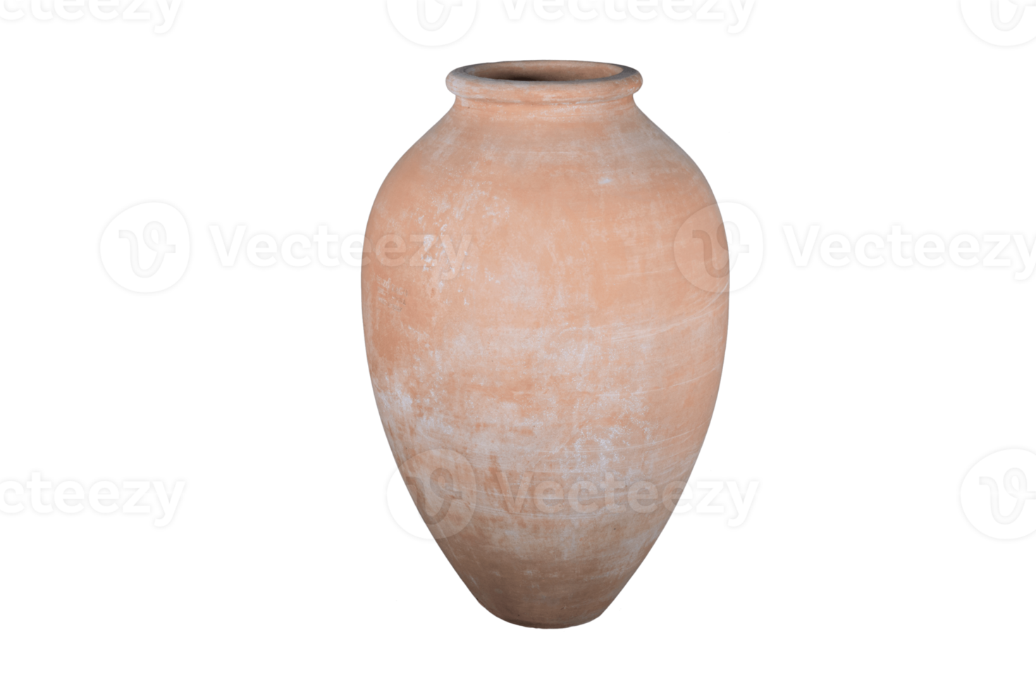 Biege vase isolated on a transparent background png