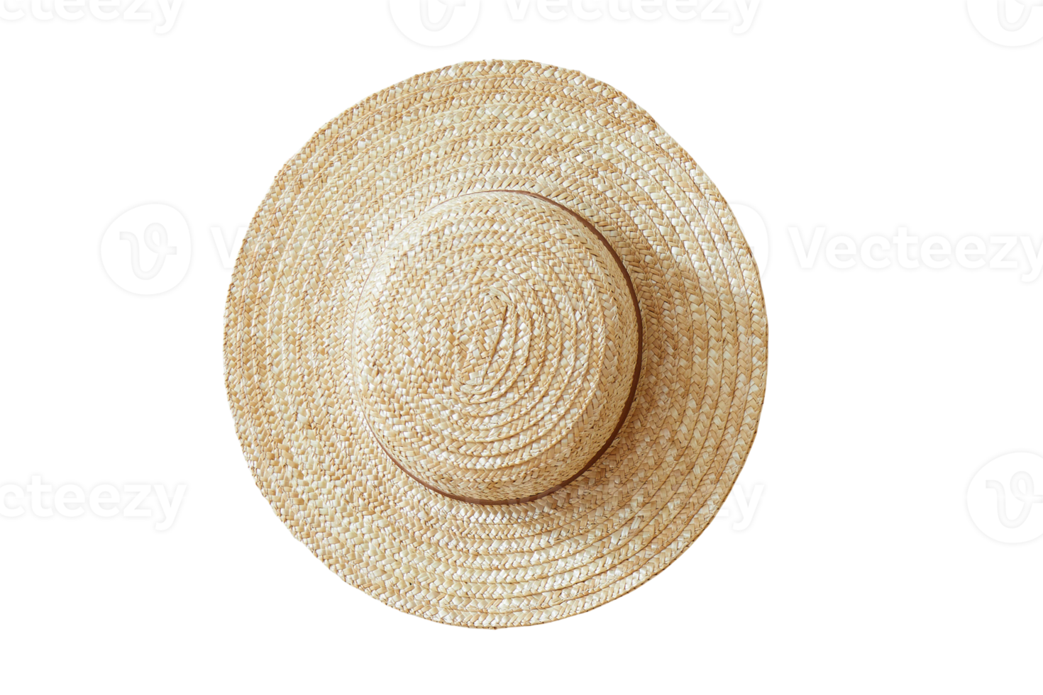 Beige hat isolated on a transparent background png