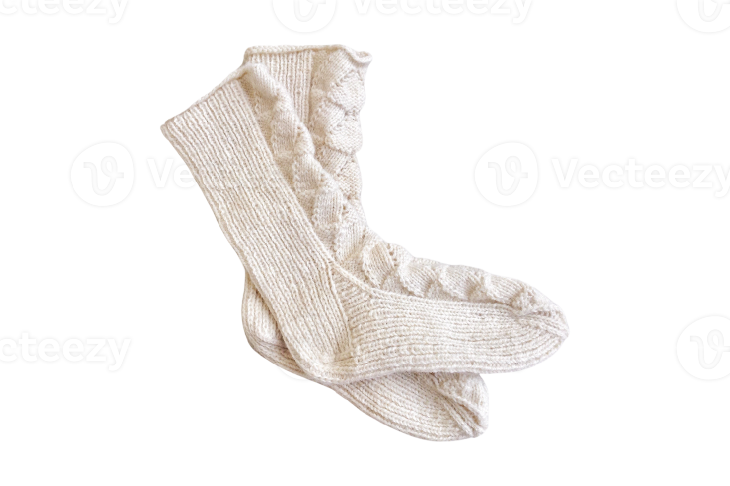 White socks isolated on a transparent background png