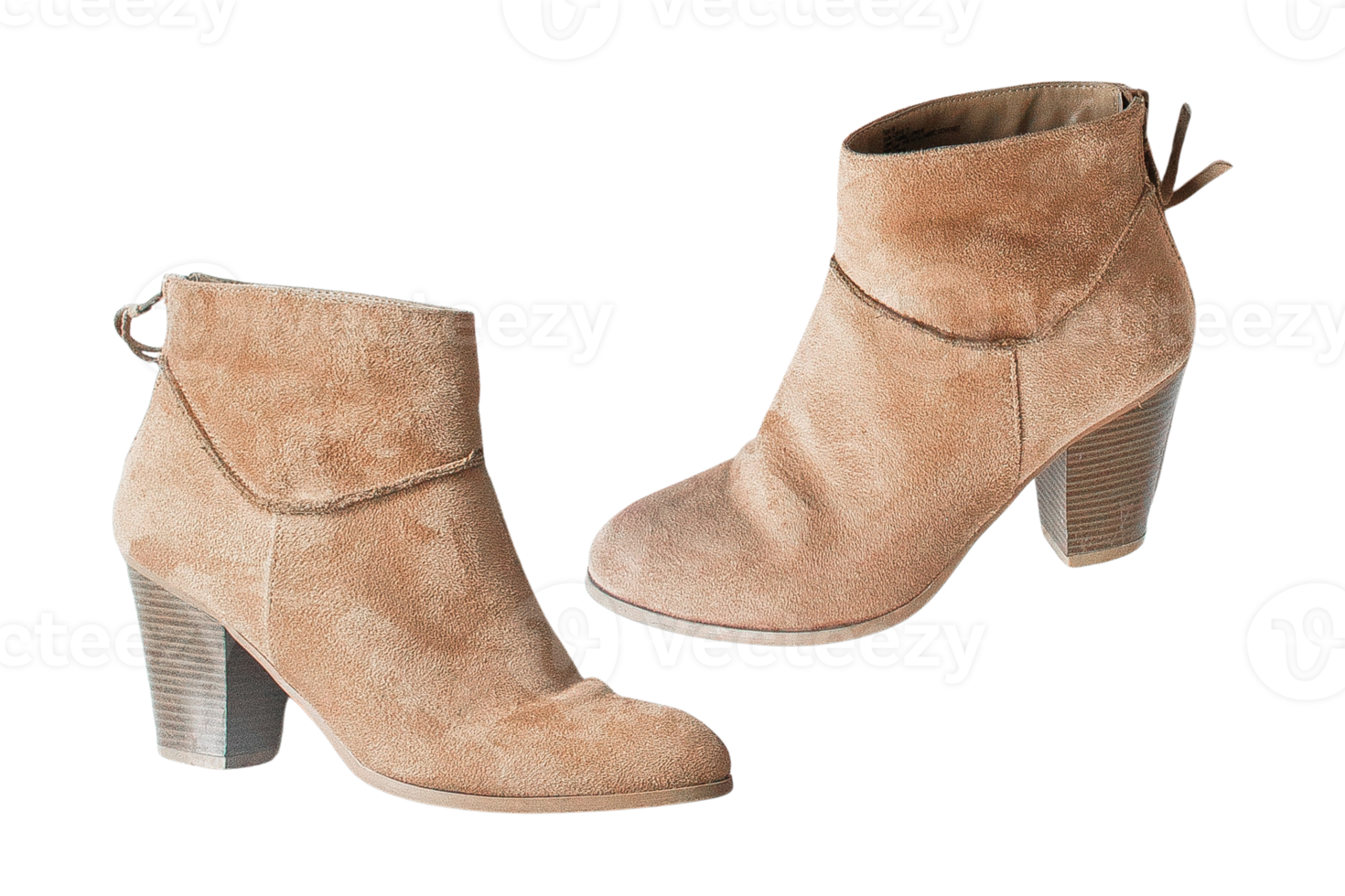 beige laarzen schoenen geïsoleerd Aan een transparant achtergrond png