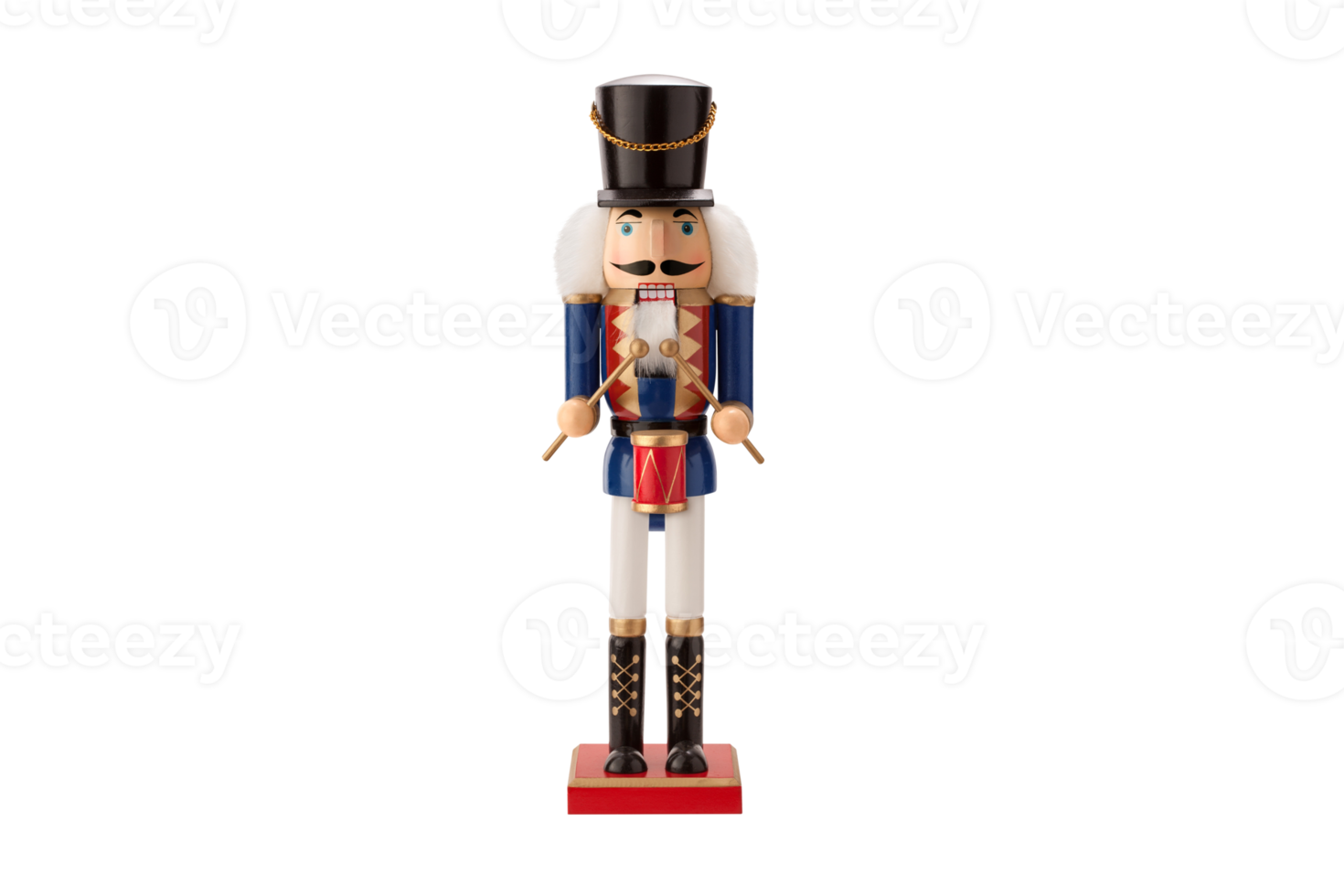 Blue nutcracker isolated on a transparent background png