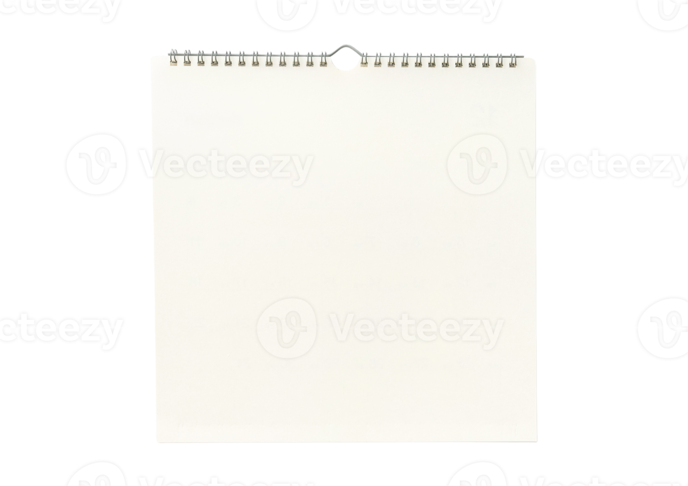 White notebook isolated on a transparent background png