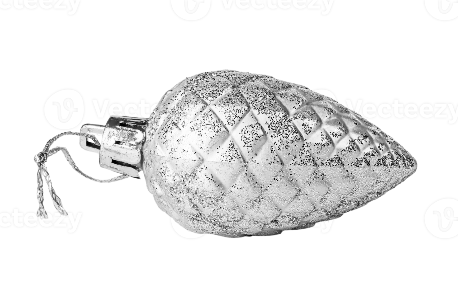 argent pin cône isolé sur une transparent Contexte png