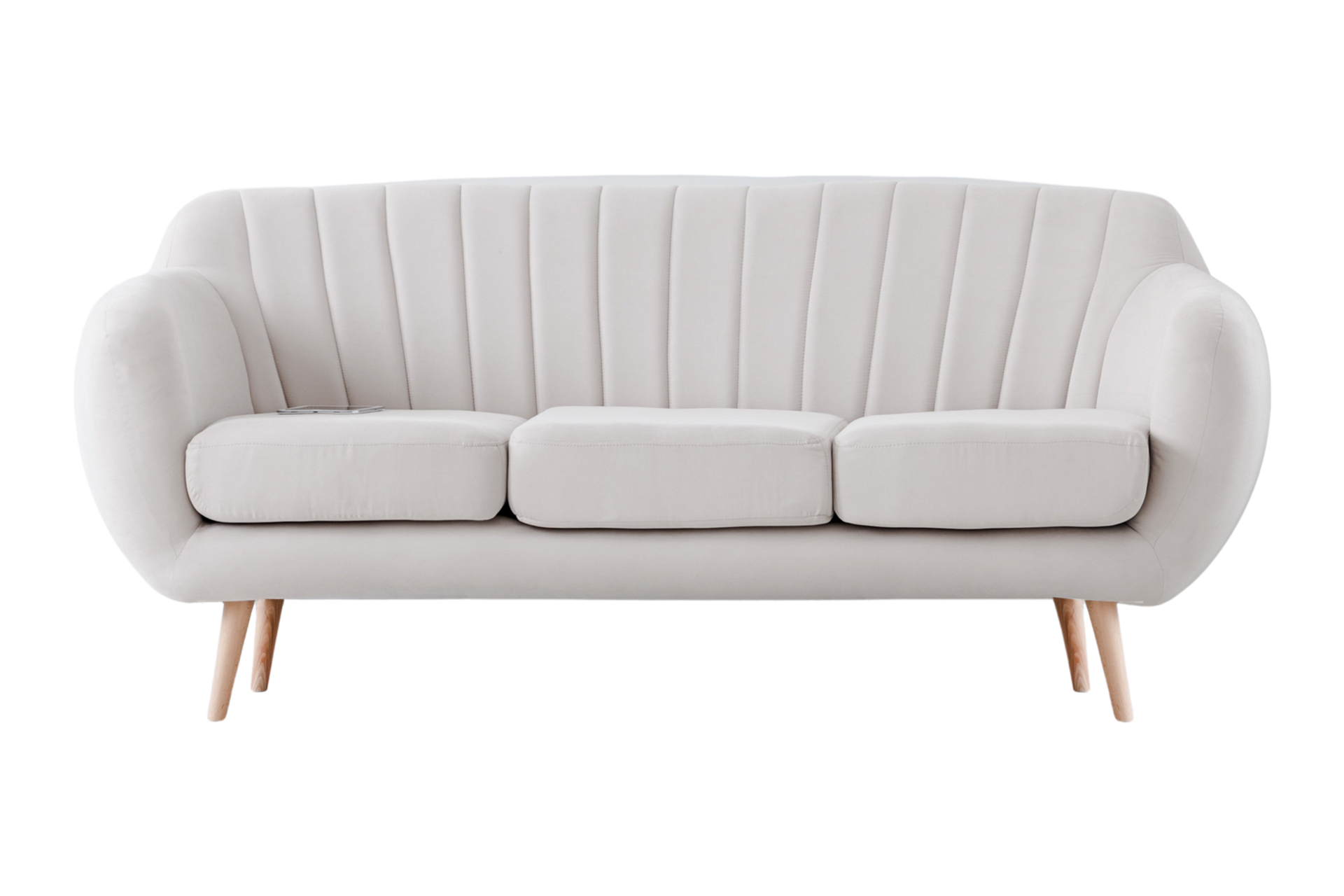 White sofa isolated on a transparent background 22219389 PNG