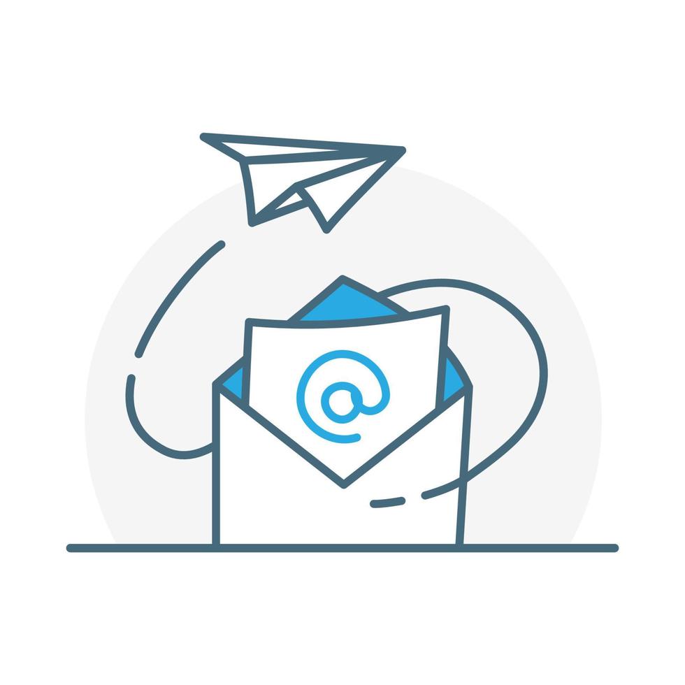 Email subscription  concept illustration flat design vector eps10. modern graphic element for landing page, empty state ui, infographic, icon