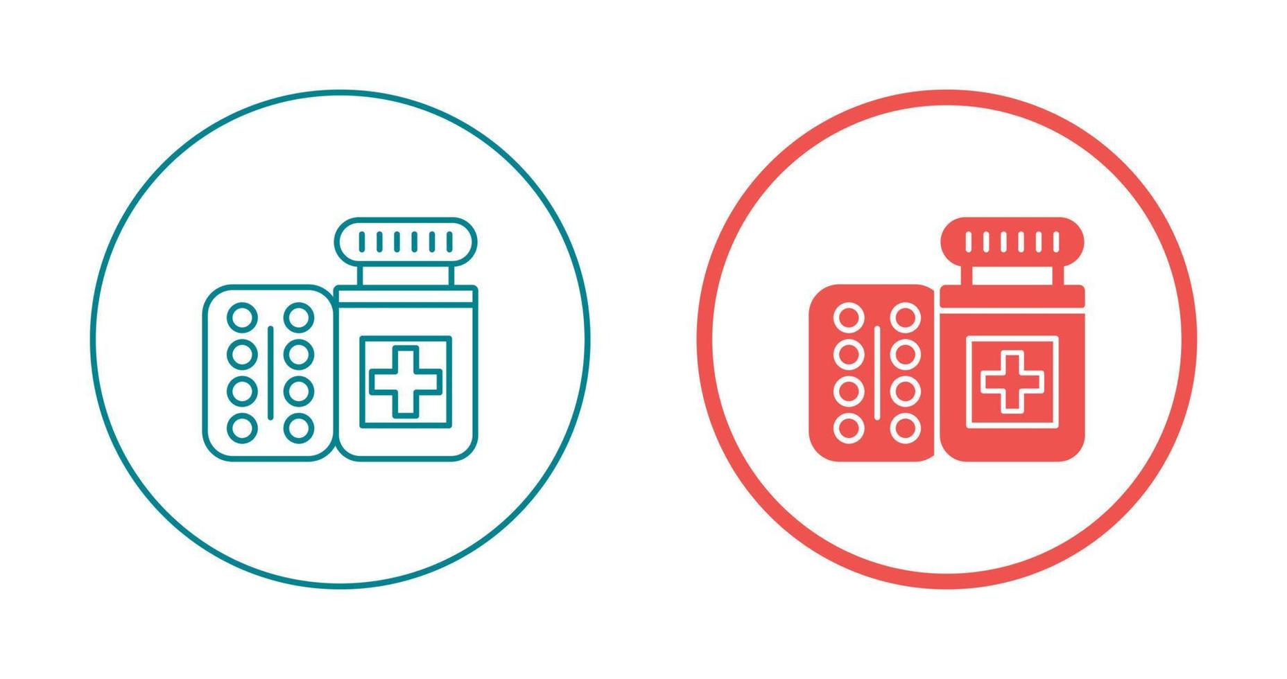 Pills Bottle Vector Icon