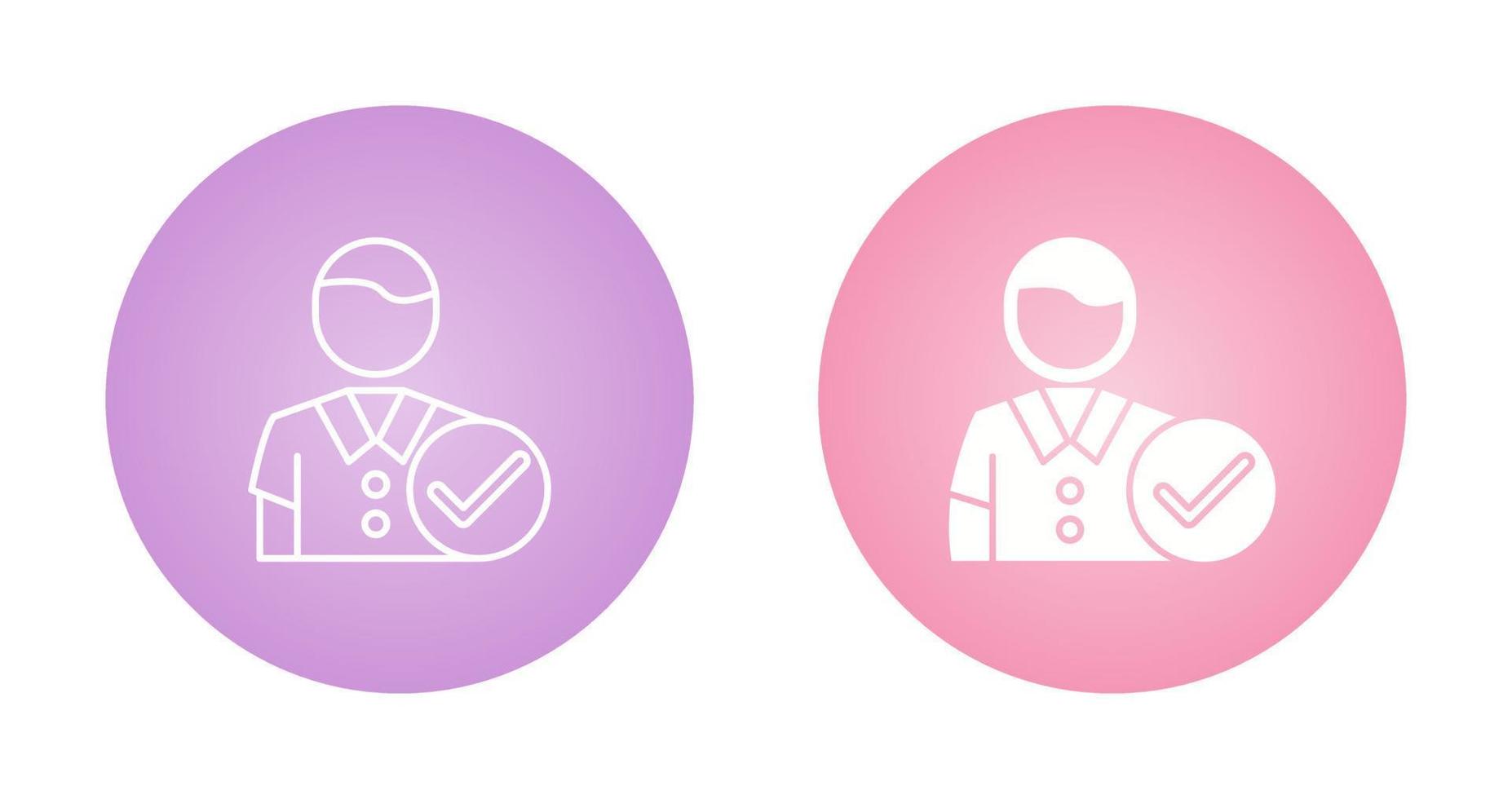 Man Accept Vector Icon