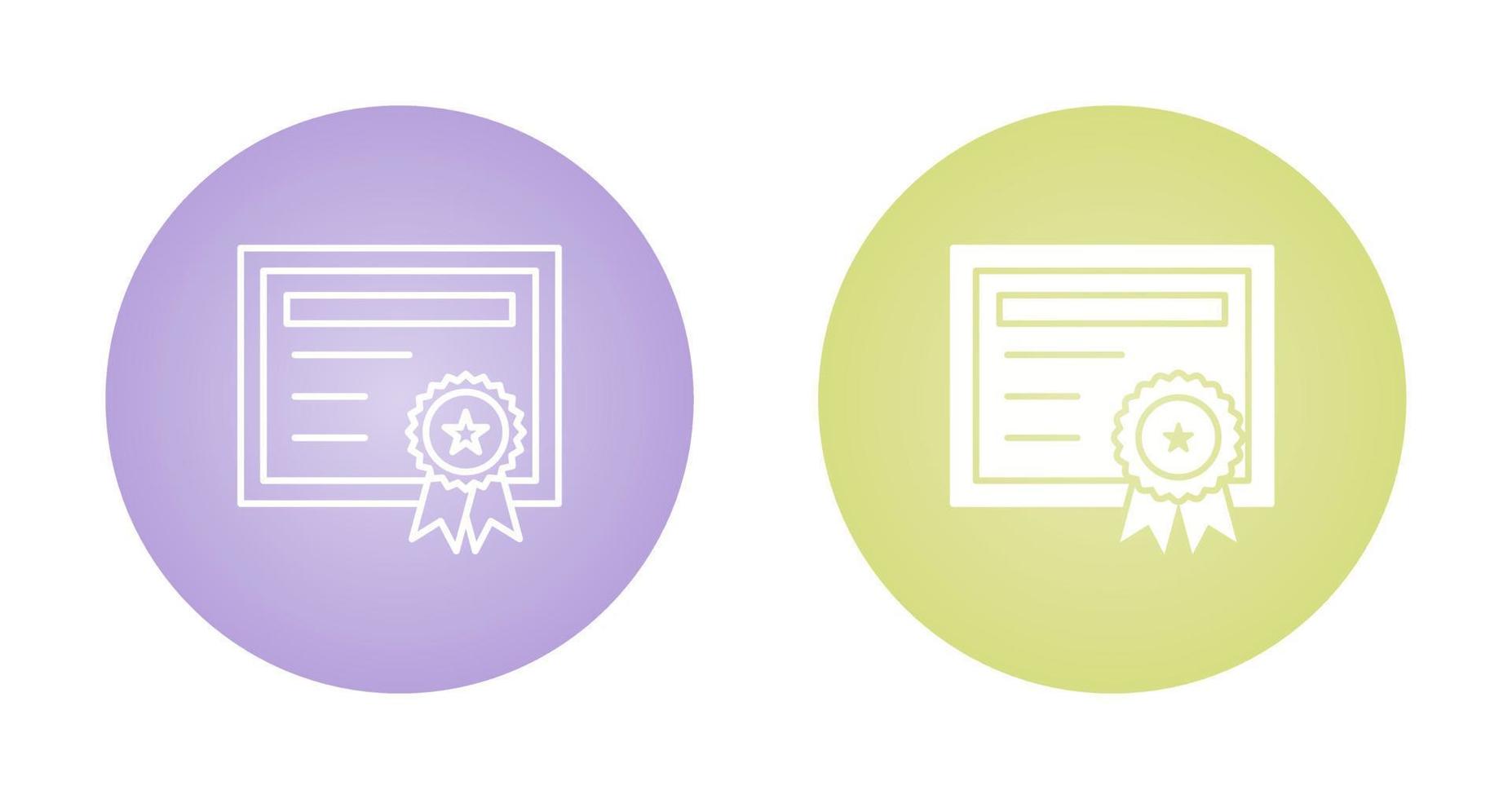 Certificate Vector Icon