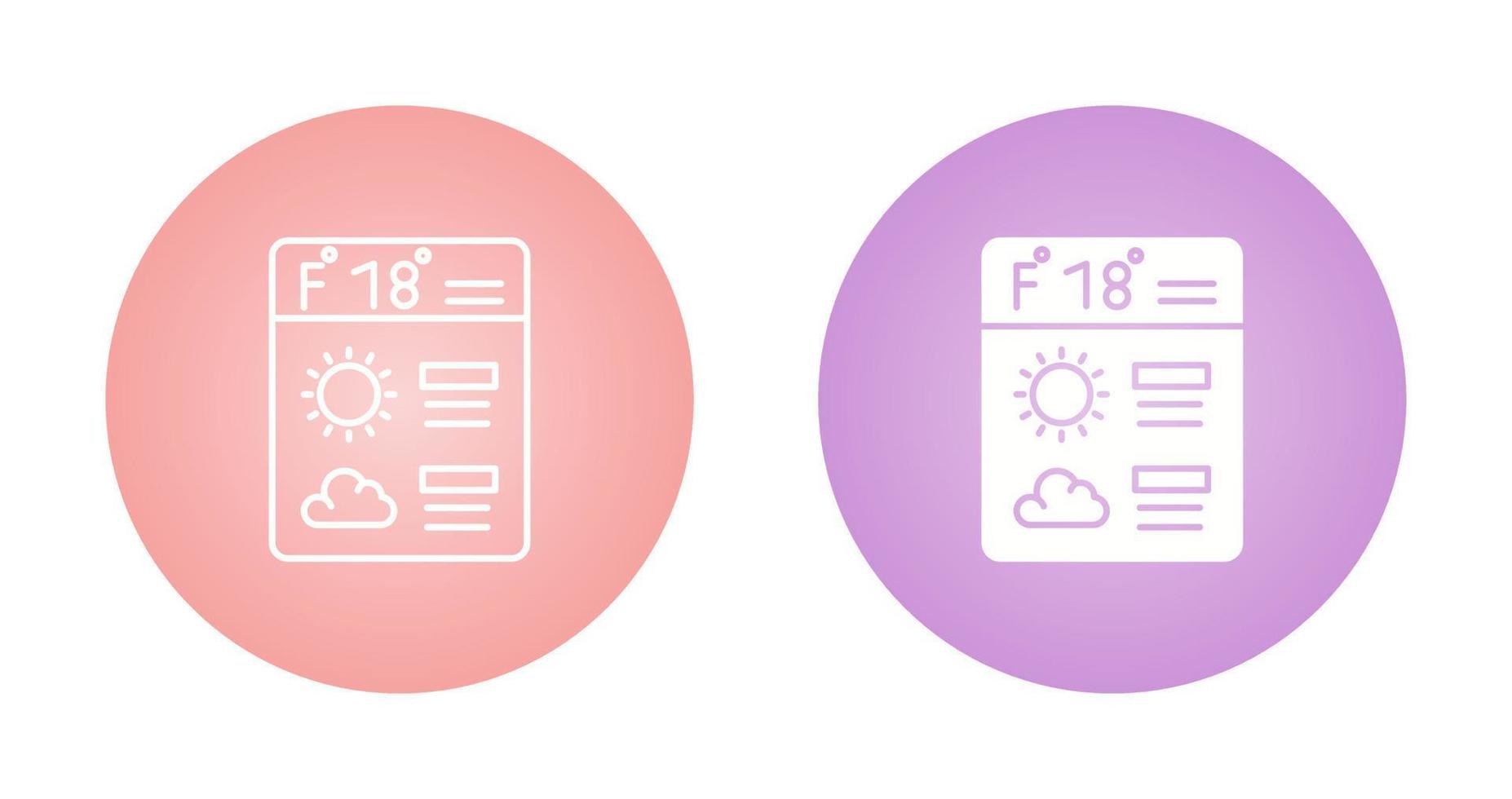 Forecast Vector Icon