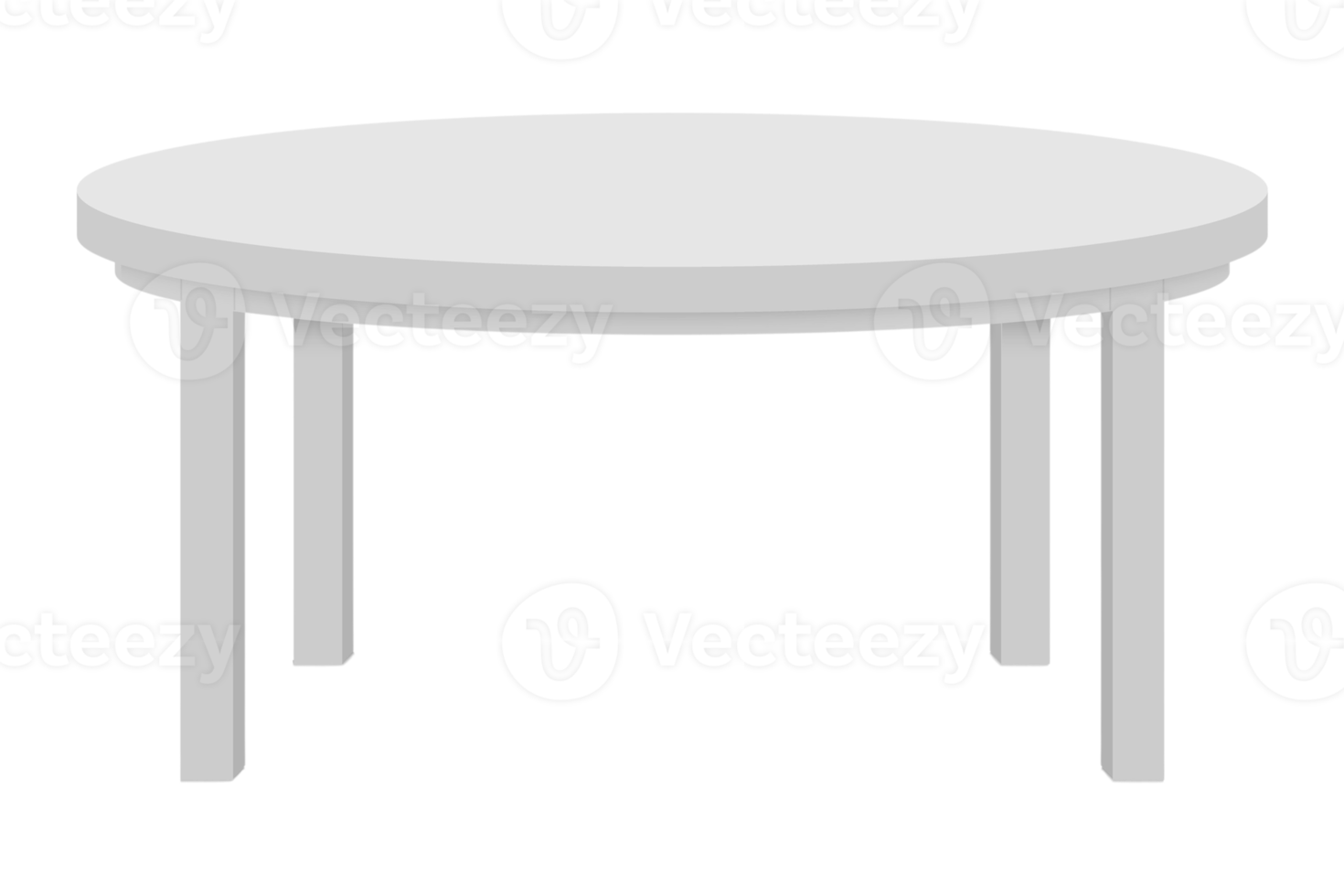 vit tabell isolerat på en transparent bakgrund png