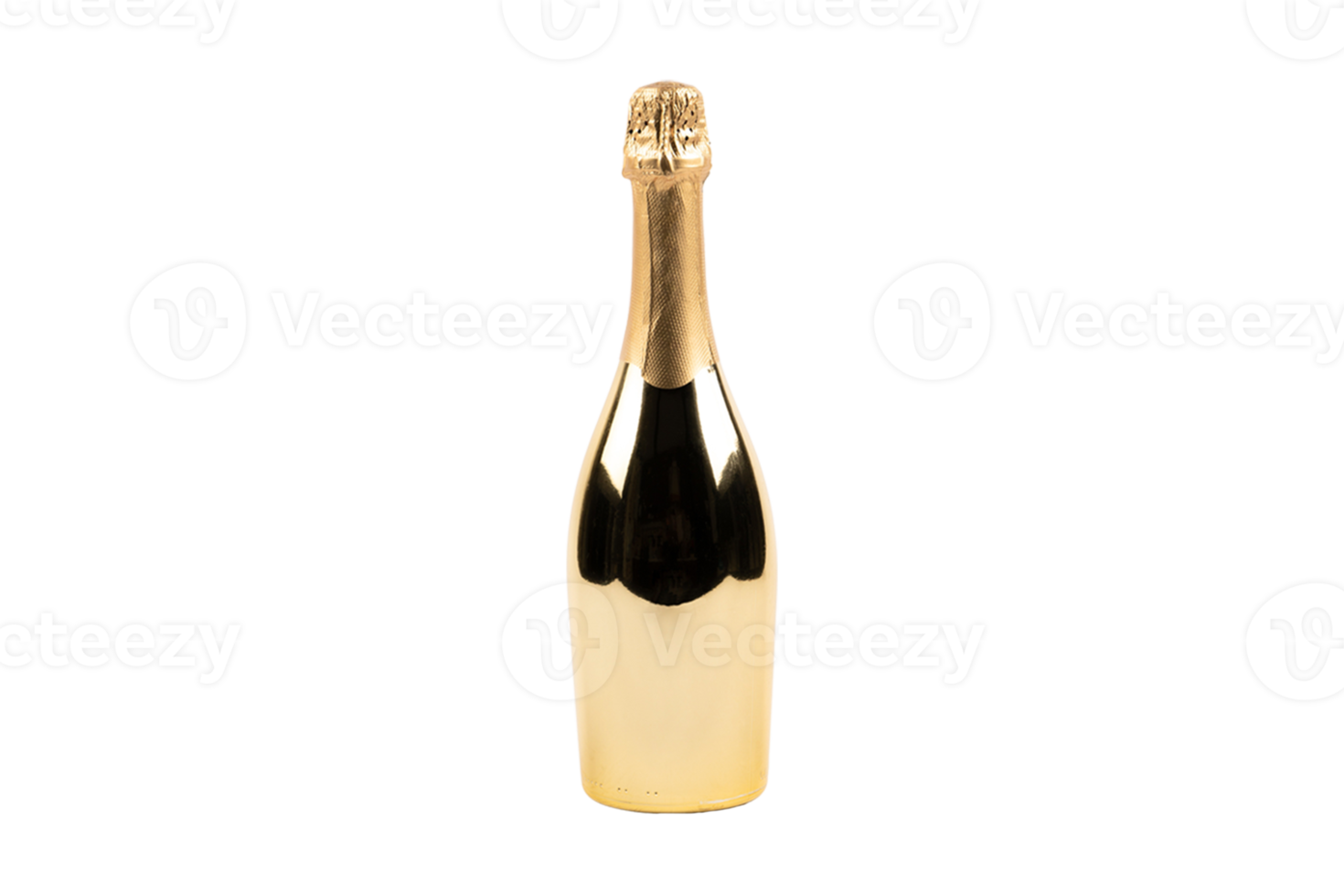 Champagne bottle isolated on a transparent background png