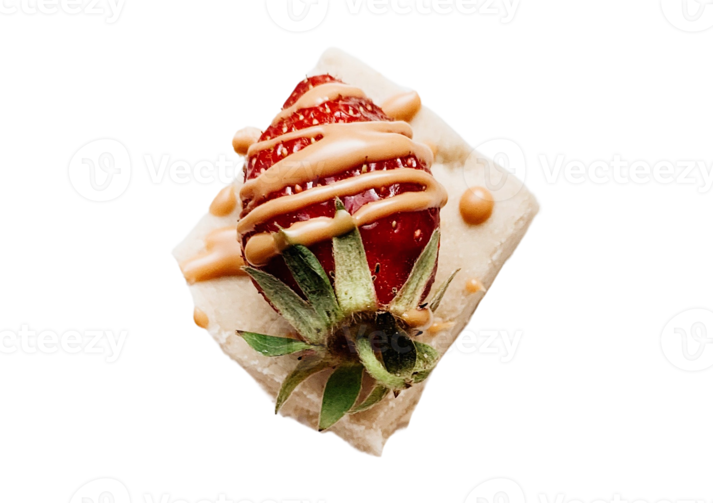 rot Erdbeere Dessert isoliert auf ein transparent Hintergrund png