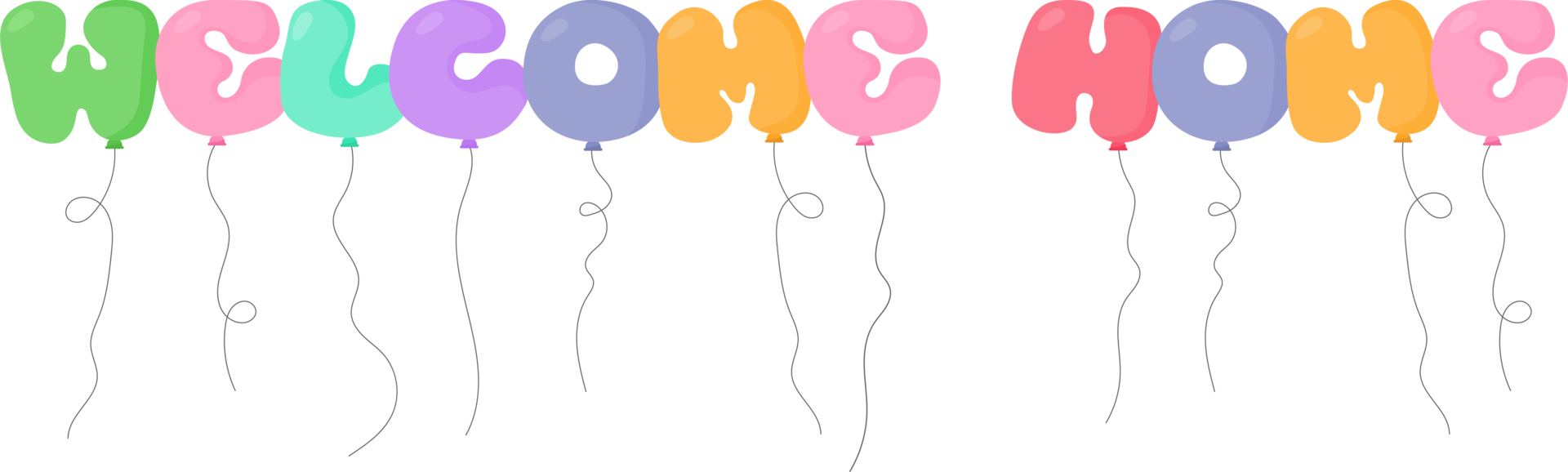 Balloon text in cartoon style png