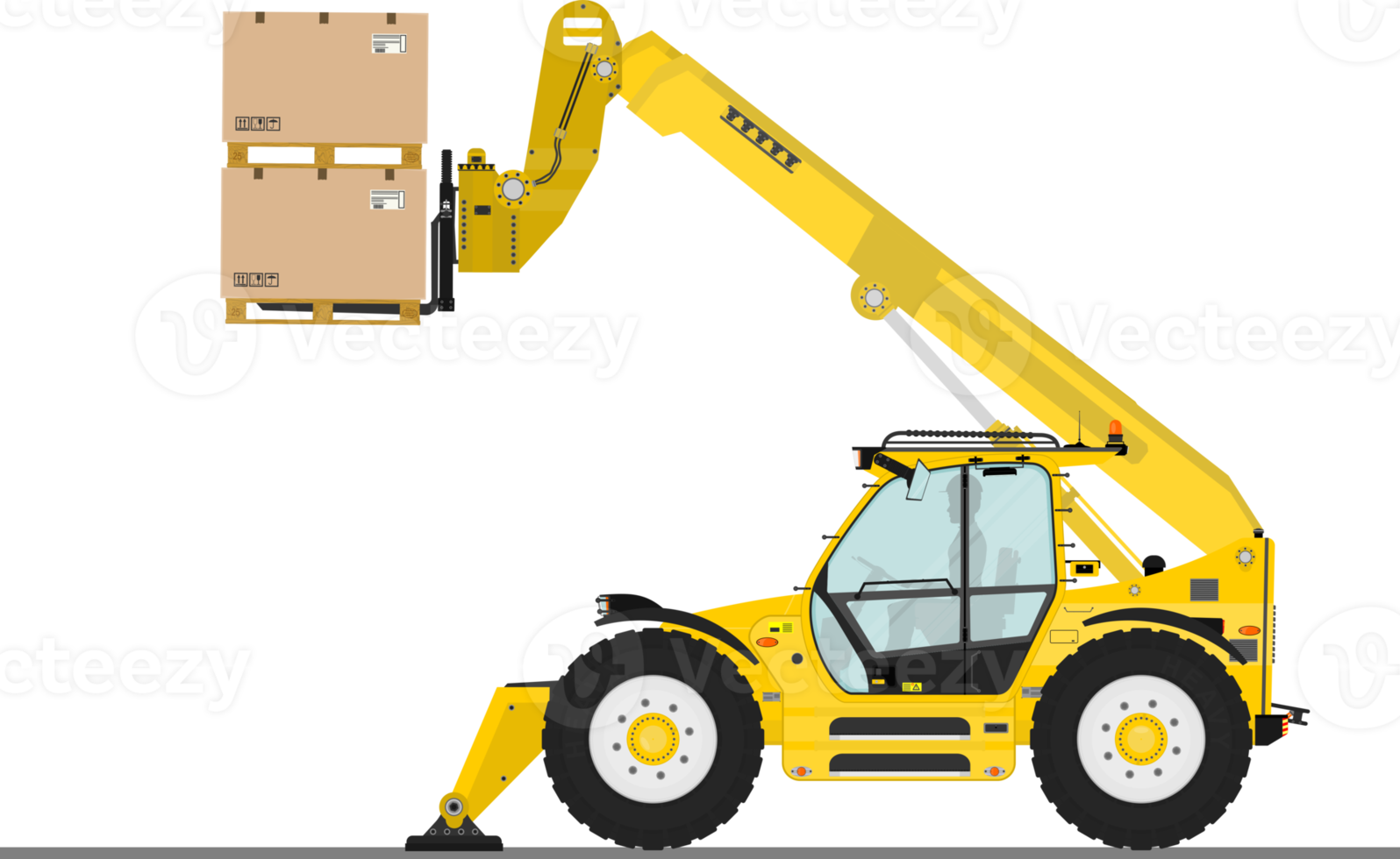 Non-rotating telehandler with outriggers. png