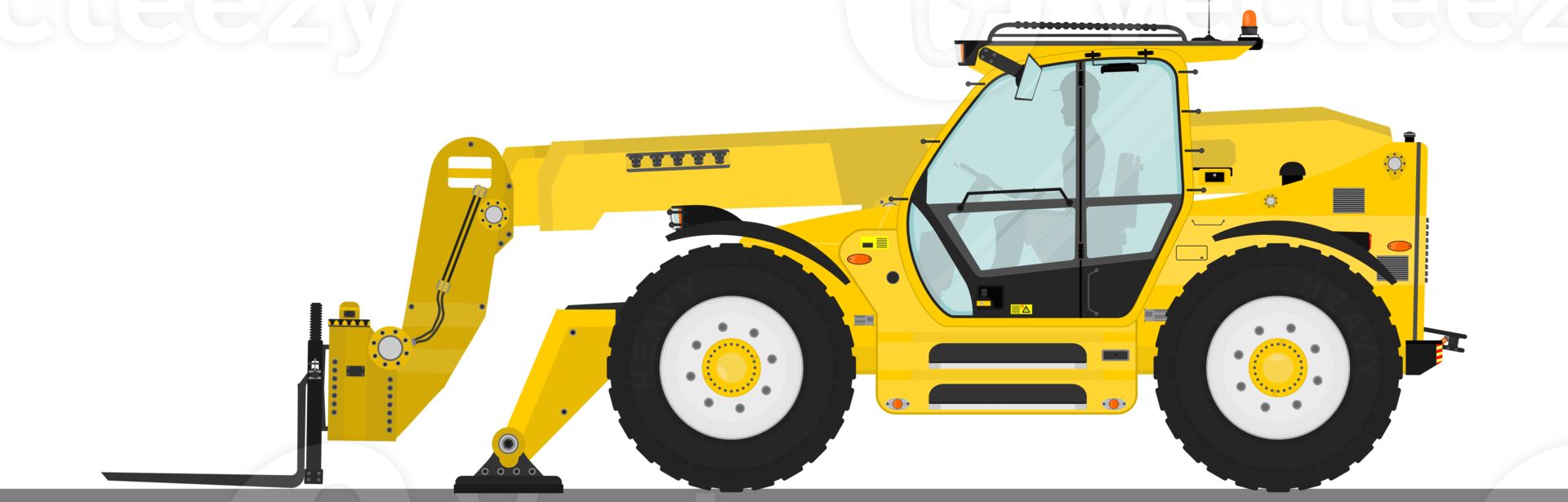 Non-rotating telehandler with outriggers. png