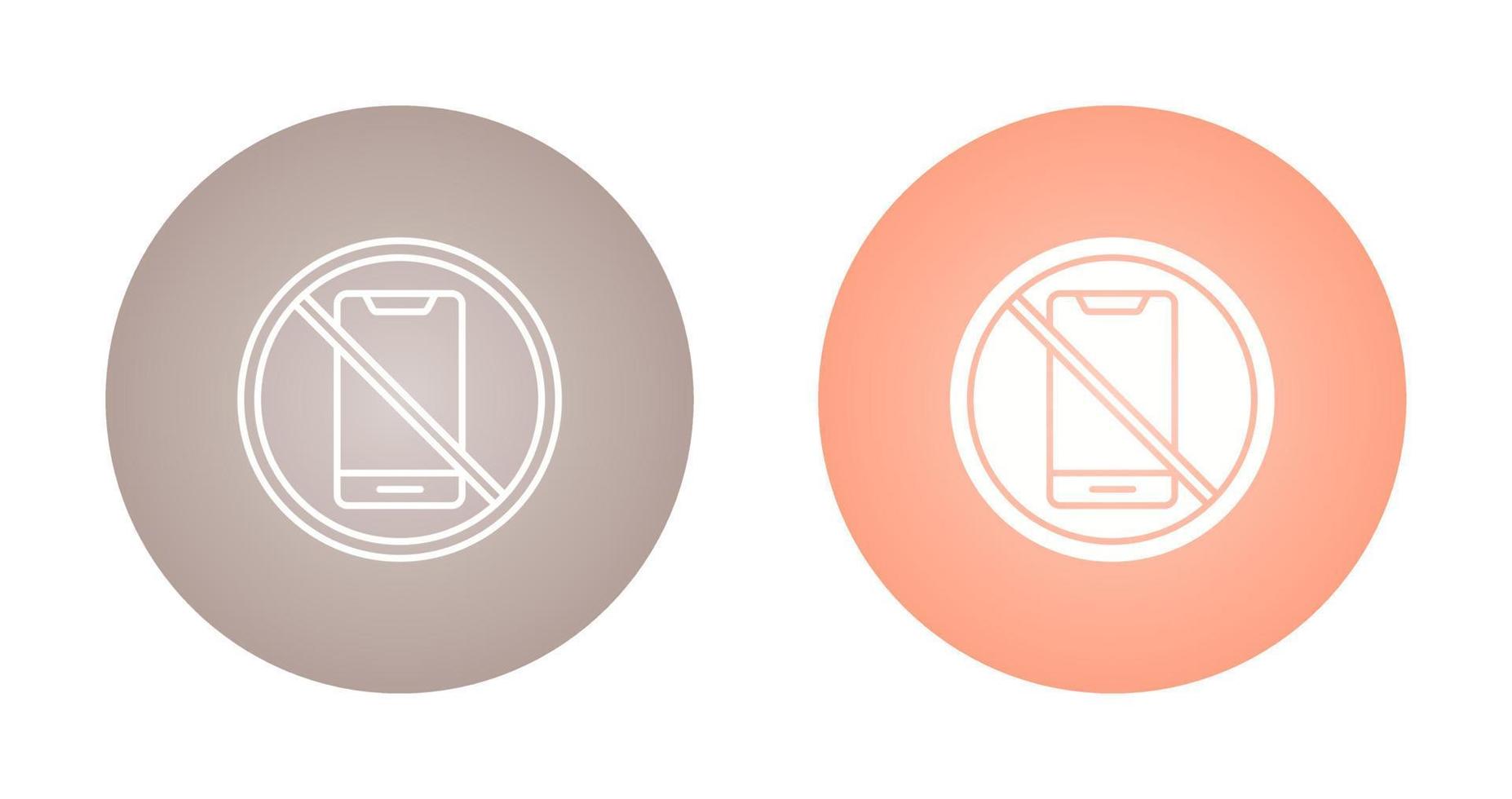 No Cell Phone Vector Icon
