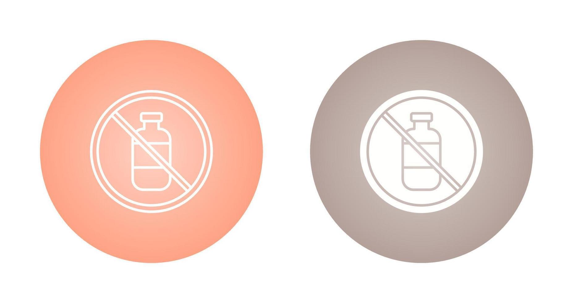 No Liquids Vector Icon