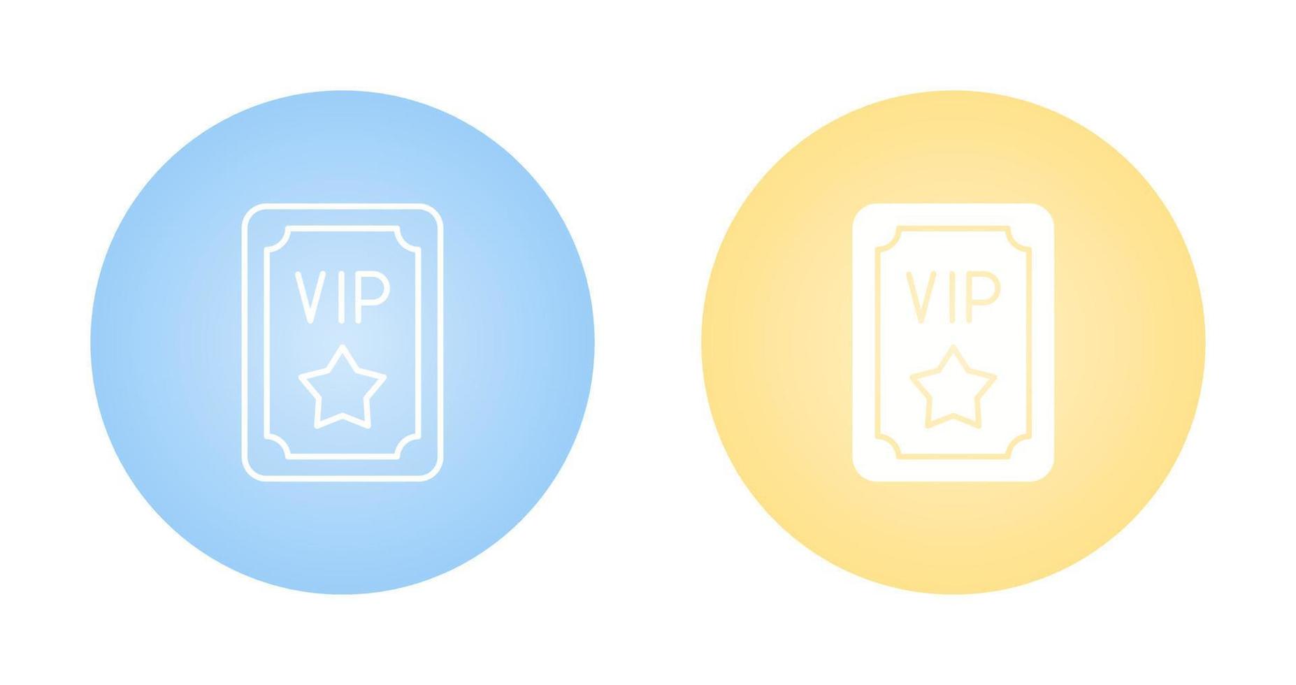 icono de vector de pase vip