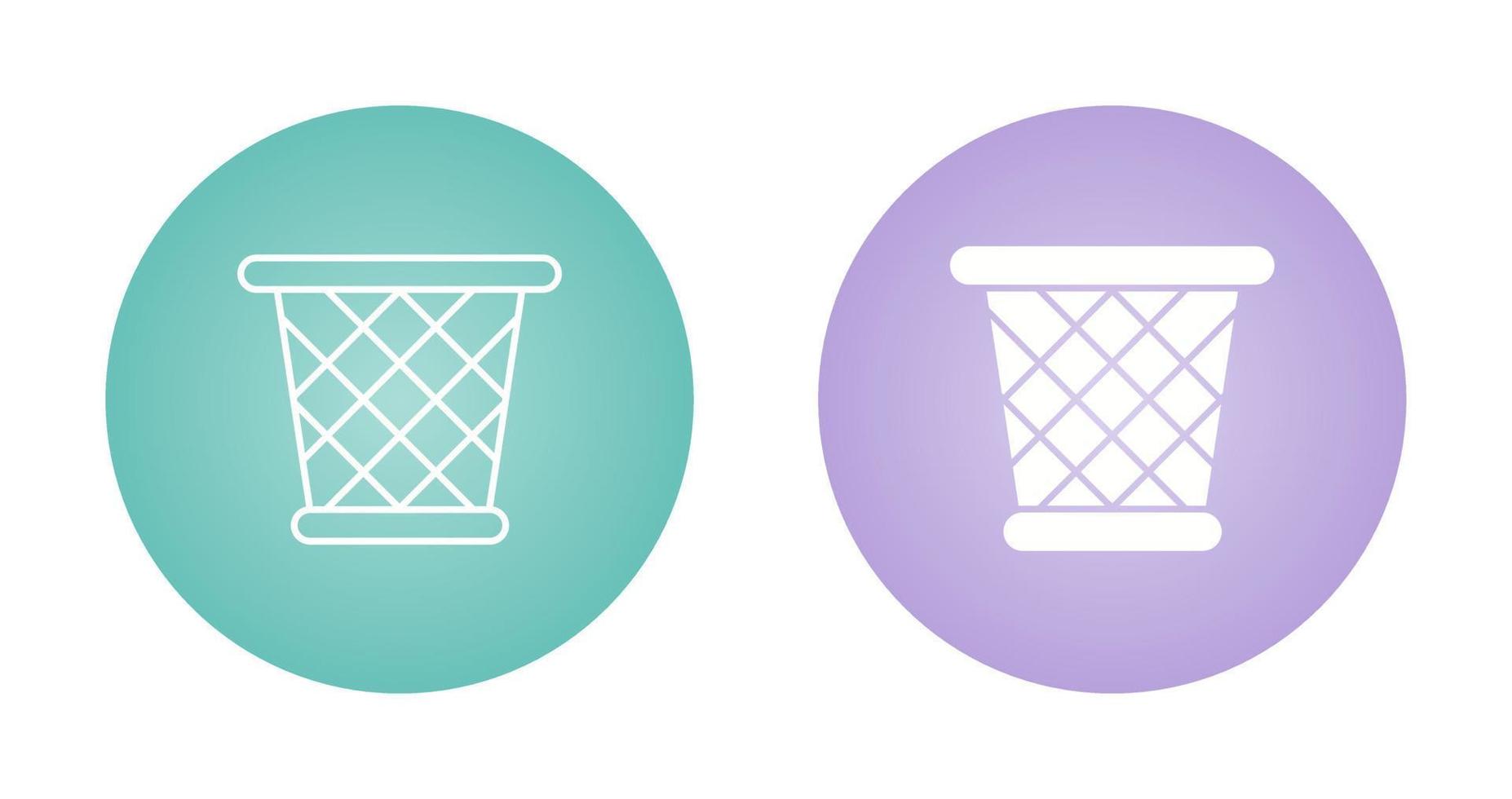 Paper Bin Vector Icon