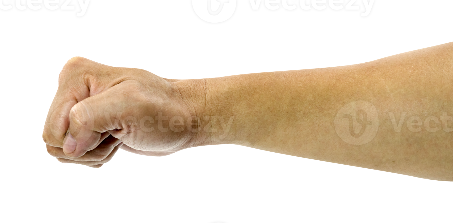 Asians right hand fist isolated png