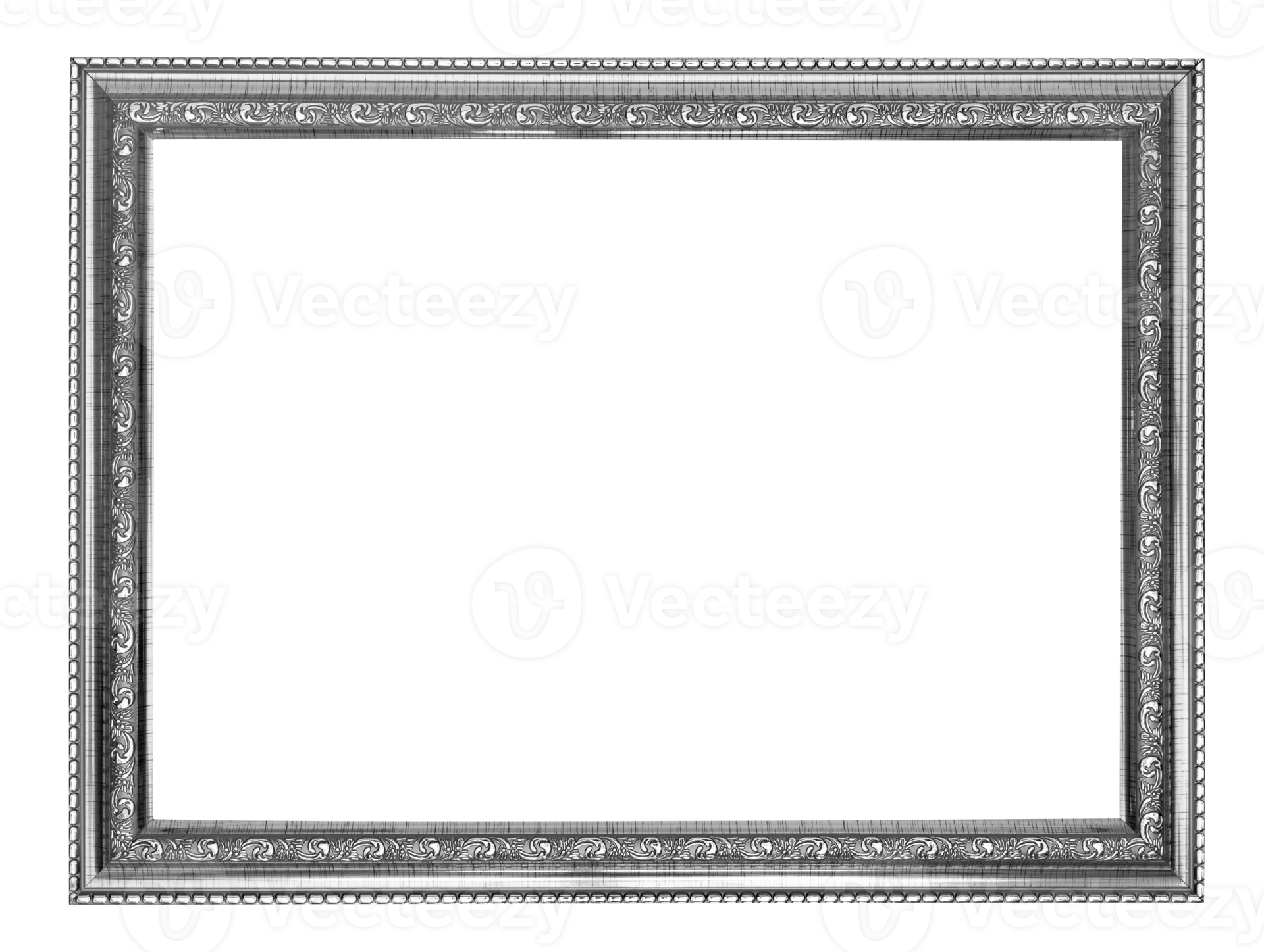 silver picture frame isolated 22221049 PNG