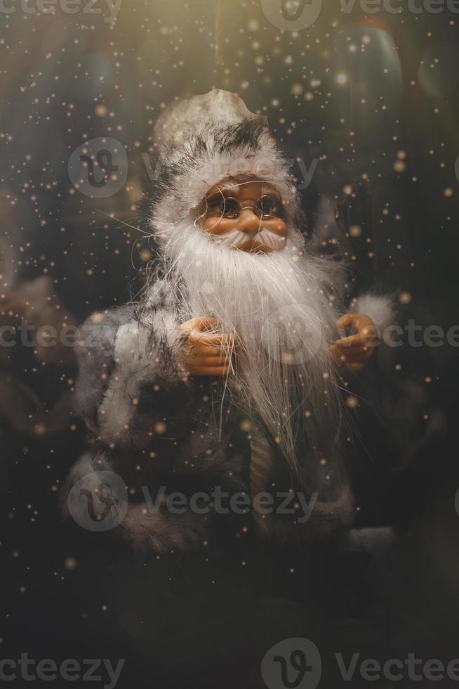 chuchería Navidad decoración Papa Noel claus antecedentes de cerca foto