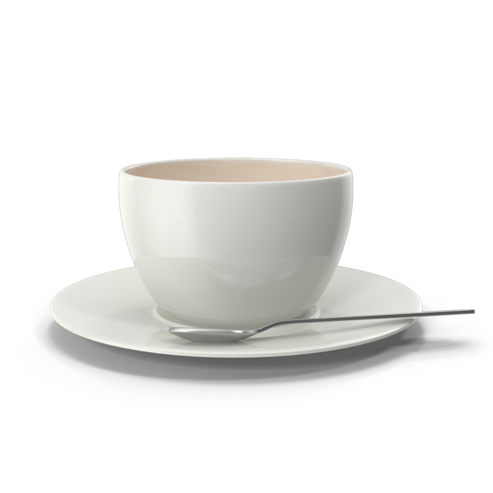 Coffee cup empty white single png