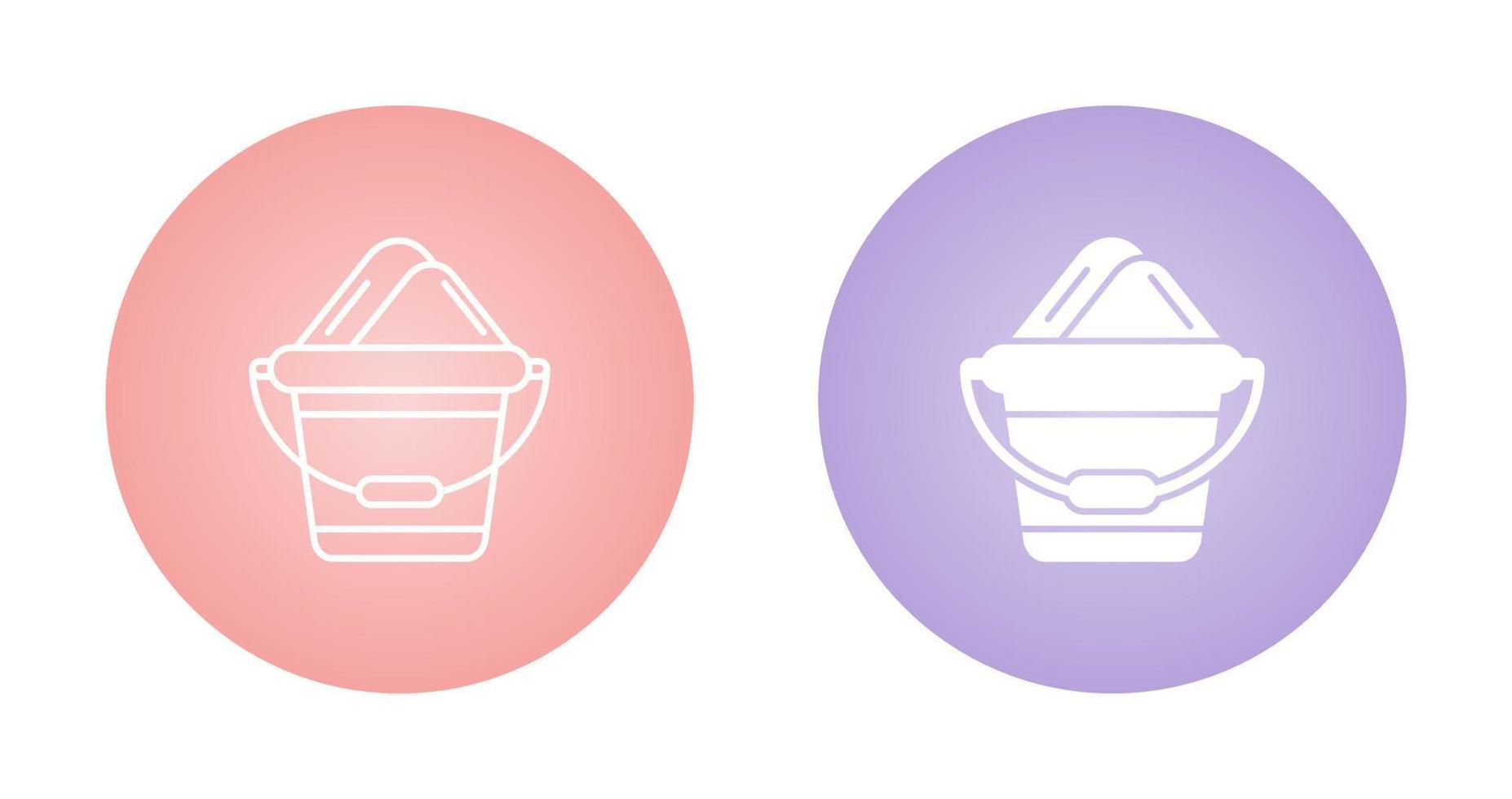 Sand Bucket Vector Icon