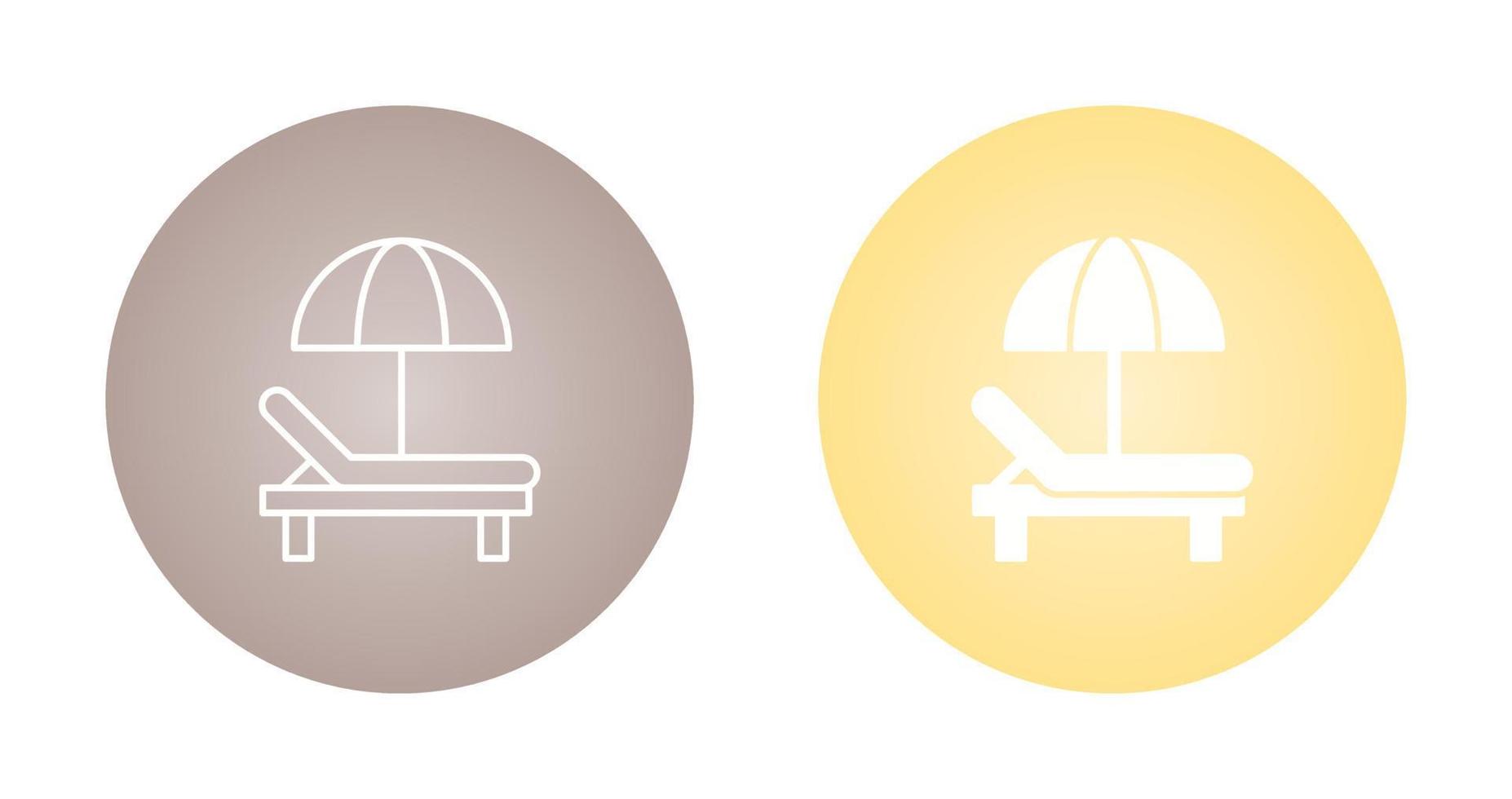Sunbed Vector Icon